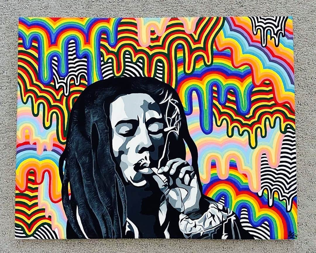 ボブ・マーリーさんのインスタグラム写真 - (ボブ・マーリーInstagram)「“Man is a universe within himself.” #bobmarley75⠀ ⠀ 🎨 by @artby.kiara⠀ _____⠀ Want your artwork featured on our socials? Share your original pieces here on IG tagged #bobmarleyart and we’ll keep sharing our favorites!」8月6日 6時49分 - bobmarley