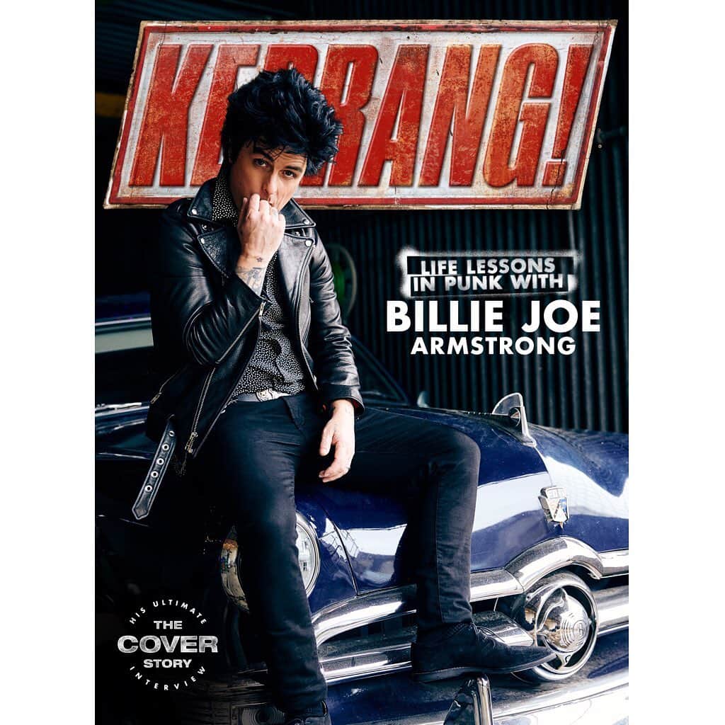 Green Dayのインスタグラム：「@billiejoearmstrong dropping some life lessons w/ @kerrangmagazine_ 🤘🏼🤘🏼」