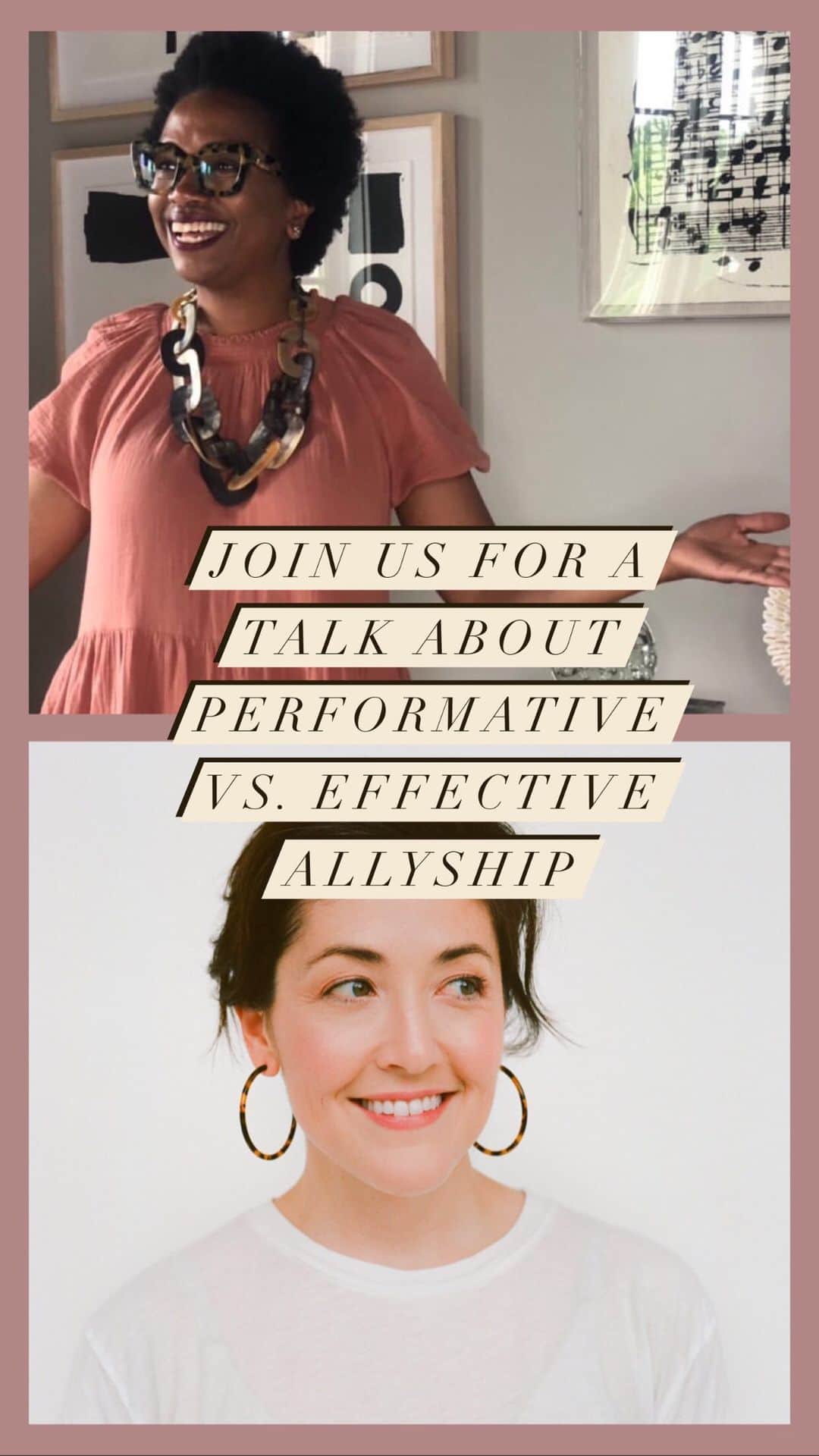 Grace Bonneyのインスタグラム：「@gaildavisdesigns and @grace__bonney of @designsponge discuss allyship and how to work on effective - not performative- forms of support. Grace shares the 7 lessons she’s learned (and is still learning) about allyship and Gail shares her personal experiences as well as advice that we ALL can benefit from about being a good listener ♥️」