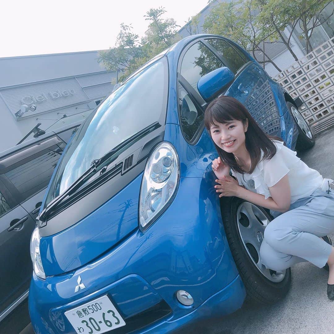 のインスタグラム：「きょうのななスパ！  三菱の電気自動車アイ・ミーブで 総社市内のパン&スイーツ巡りをしました🚙 その名も「EVでエコ旅」  今日、明日の2日間、ドライブしながら 電気自動車の乗り心地をお伝えします😊 放送は、夕方5時〜テレビせとうち7ch ぜひご覧ください🌷  #電気自動車 #EV #エコ #アイミーブ #エコ旅 #総社パン #ロジック #スフレパンケーキ #シエルブルー #わたしのピリリ #EVでGO」