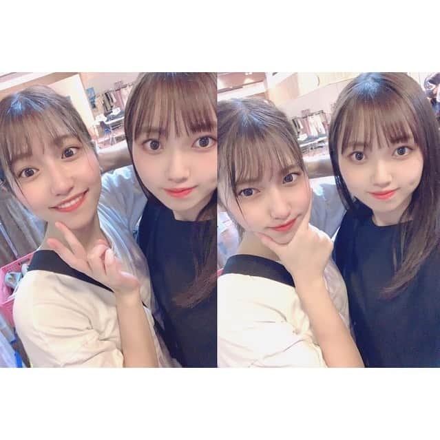 山下エミリーさんのインスタグラム写真 - (山下エミリーInstagram)「. . 髪の毛結んでたらパシャリ🐵 1枚目の私なんかに似てるんだよなぁ . ゆうなやっほーい🙋‍♀️」8月6日 8時48分 - emiri_hkt48