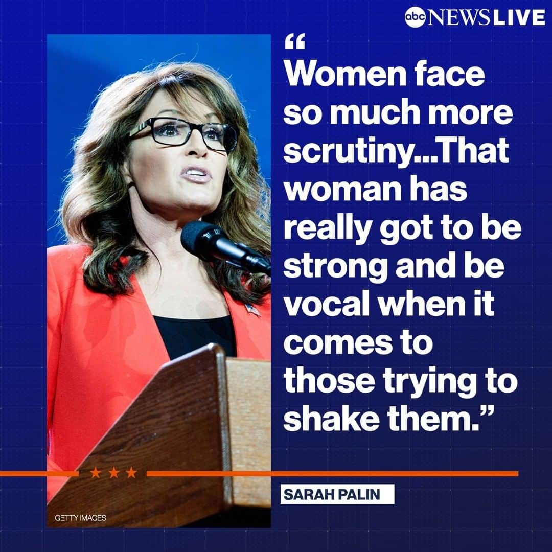 ABC Newsさんのインスタグラム写真 - (ABC NewsInstagram)「"Women face so much more scrutiny...That woman has really got to be strong and be vocal when it comes to those trying to shake them." Sarah Palin joined @ABCNewsLive to discuss her experience as a vice presidential nominee and weigh in on Joe Biden’s VP search.」8月6日 9時31分 - abcnews