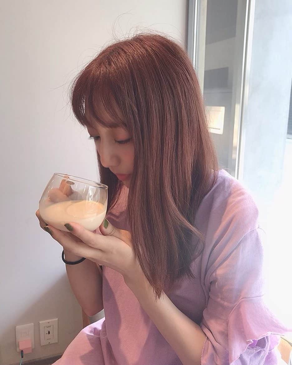 尾形穂菜美のインスタグラム：「ちょっと前のやつ👶☕️」