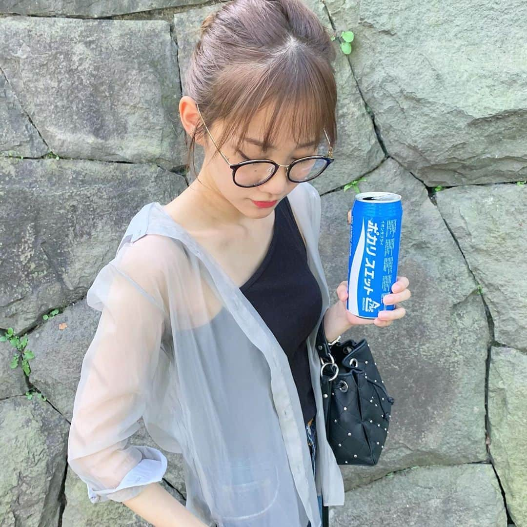 保﨑麗さんのインスタグラム写真 - (保﨑麗Instagram)「最近溶けそうなほど暑いねぇ 熱中症気をつけようねぇ🌞  シアーシャツ可愛い🎐」8月6日 19時43分 - hozaki_rei