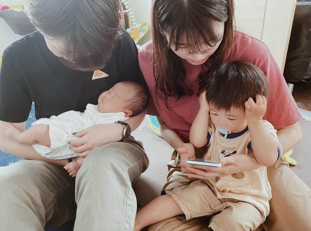 野村明日香のインスタグラム：「﻿ ﻿ 初めましてのみうちゃんと活発boyのゆっきー﻿ 可愛いかったなあ🥰🥰﻿ ﻿  ﻿」