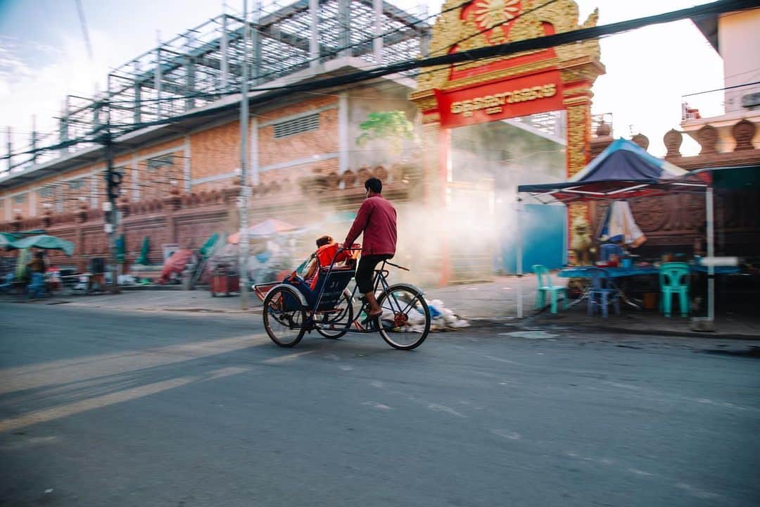 Shunsuke Miyatakeのインスタグラム：「A cyclo in the morning」