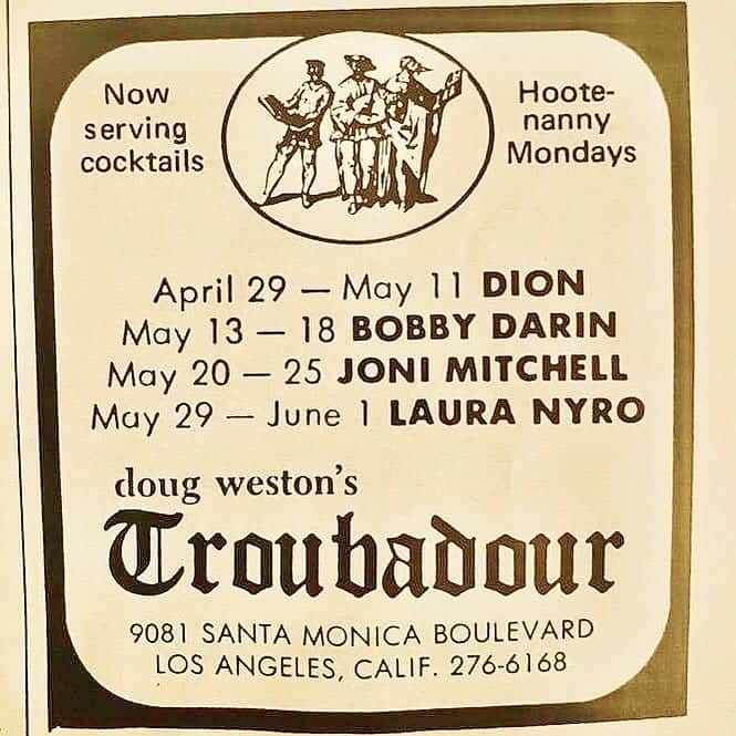 スラッシュさんのインスタグラム写真 - (スラッシュInstagram)「#Repost @thetroubadour  Looking back at a very memorable lineup from 1968. #theTroubadour iiii]; )'」8月6日 11時43分 - slash