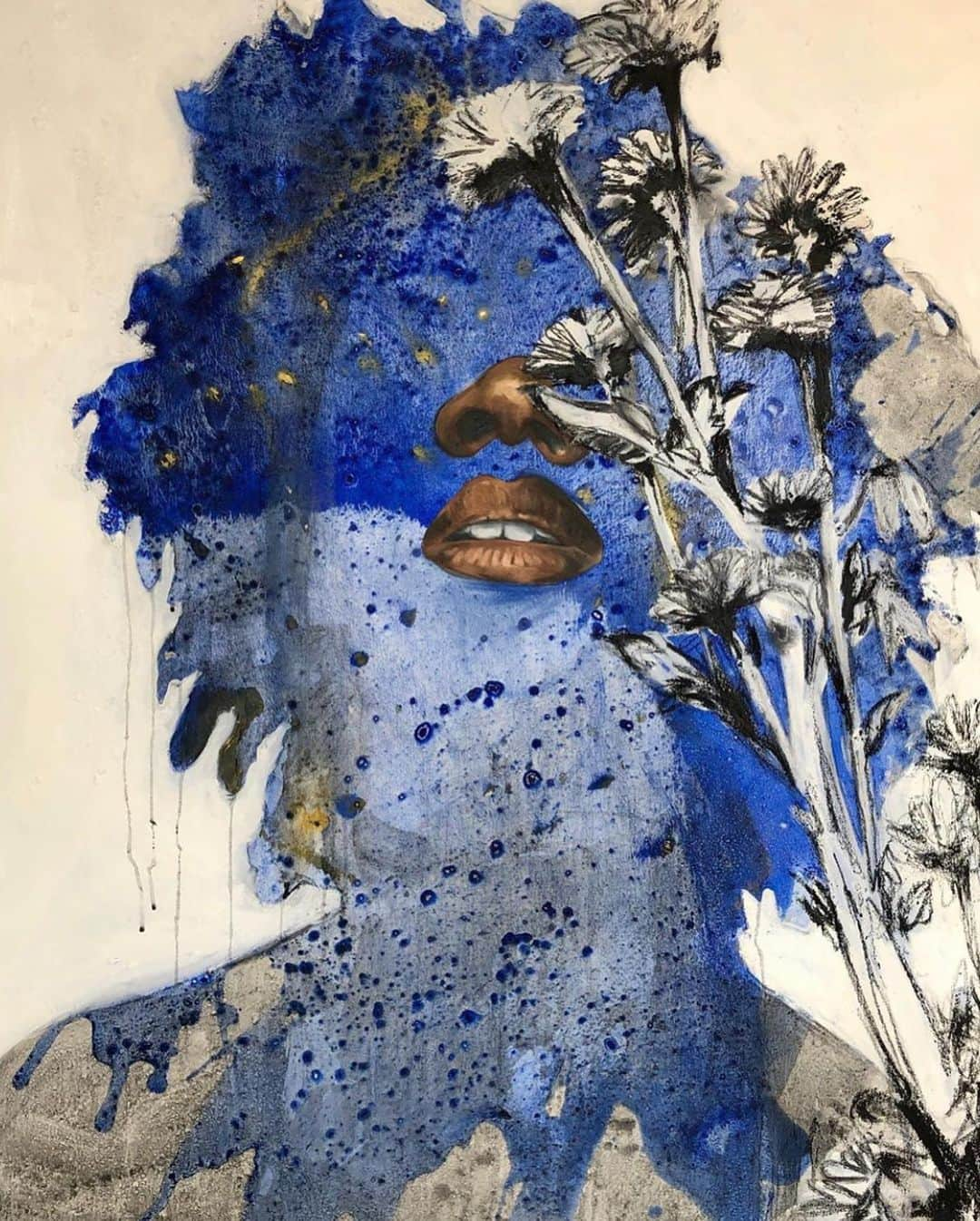 Juxtapoz Magazineさんのインスタグラム写真 - (Juxtapoz MagazineInstagram)「Works on canvas and paper by @khari.raheem」8月6日 12時03分 - juxtapozmag