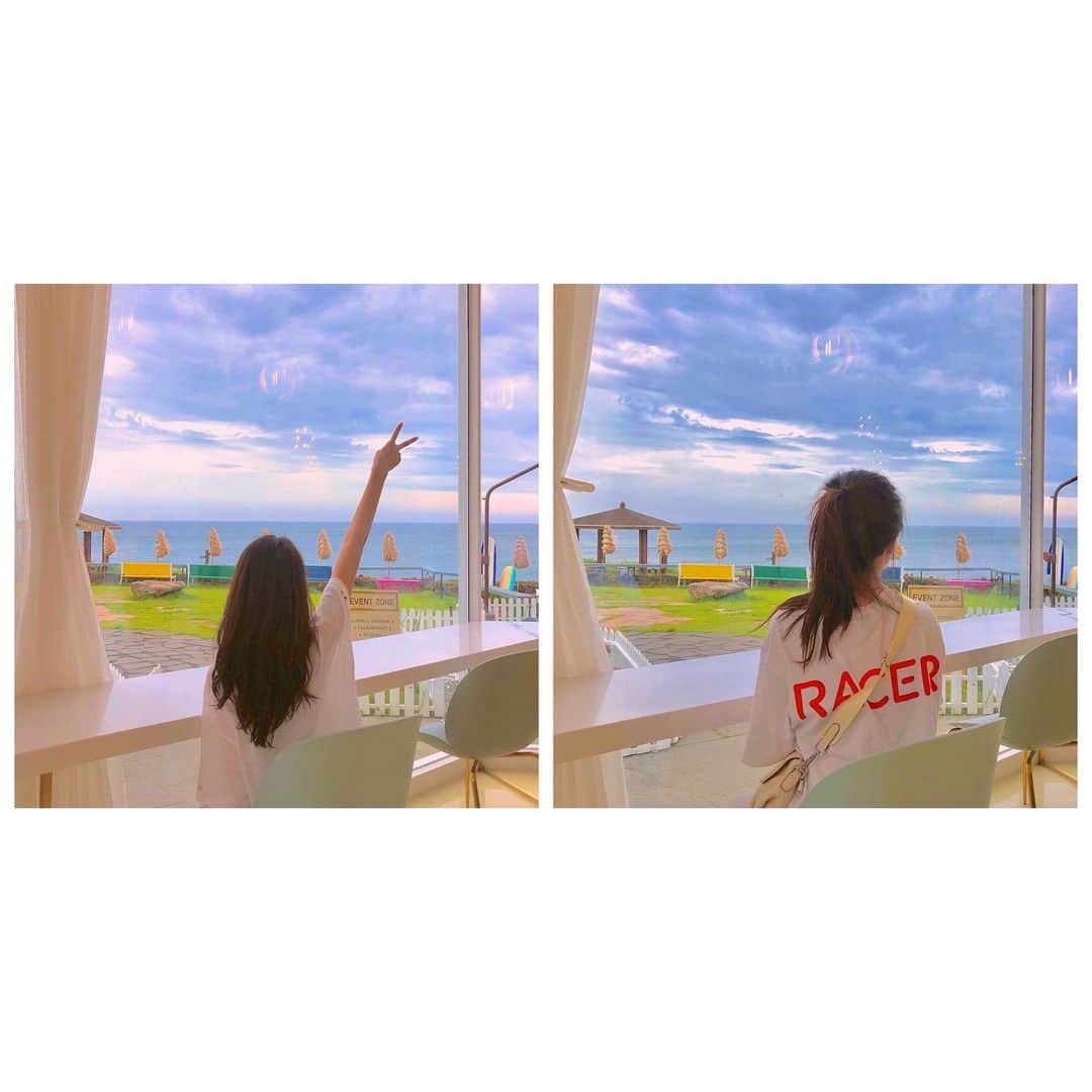 ユジョン のインスタグラム：「우리의 #제주아침」