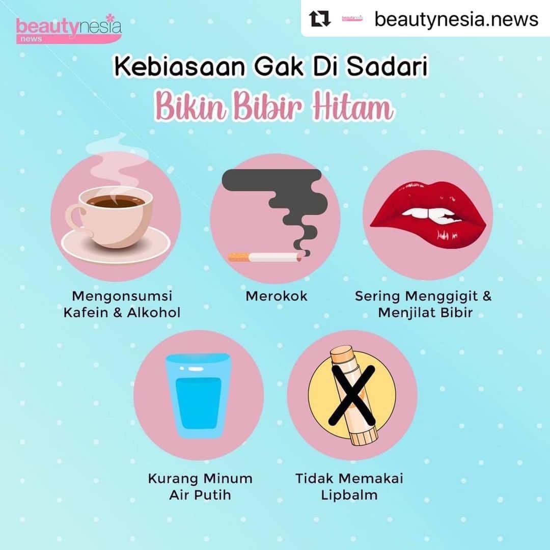 Beauty | Health | Fashionさんのインスタグラム写真 - (Beauty | Health | FashionInstagram)「Coba beb ingat-ingat lagi, kebiasaan diatas masih sering kamu lakuin gak nih ? Kalau iya, yuk mulai dikurangi dari sekarang karena kalau engga masalah bibir yang hitam gak akan teratasi beb 😣⁣ ⁣ Semangaaaaaaat bebbb 💗⁣⁣⁣⁣ ⁣ --⁣ #BeautynesiaNews #BeautynesiaID #BibirGelap #PerawatanBibir #BIbirHitam #BibirMerahAlami #CantikAlami #TipsKecantikan #InfoCantik #BibirMerona #TipsPerawatanBibir⁣」8月6日 13時44分 - beautynesia.id