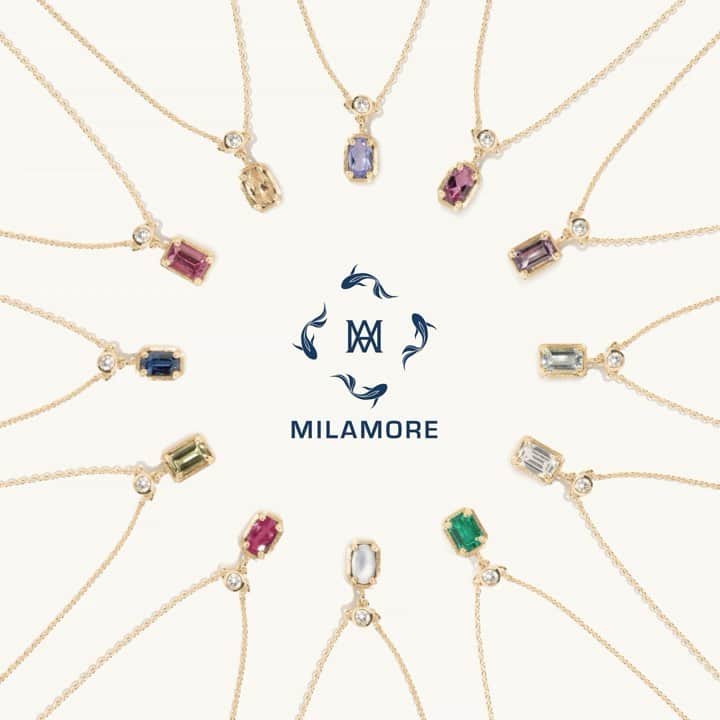 稲木ジョージのインスタグラム：「It’s naked season but never forget to layer up your jewelries! @milamorejewelry birthstone necklace collection is live on website! 全裸になりたい季節になりましたね。全裸になっても、ジュエリーは重ねて着けてましょ😘誕生石ネックレスがウェブサイトと青山のショールームにて発売となりました！ チェキってくださいまし。」