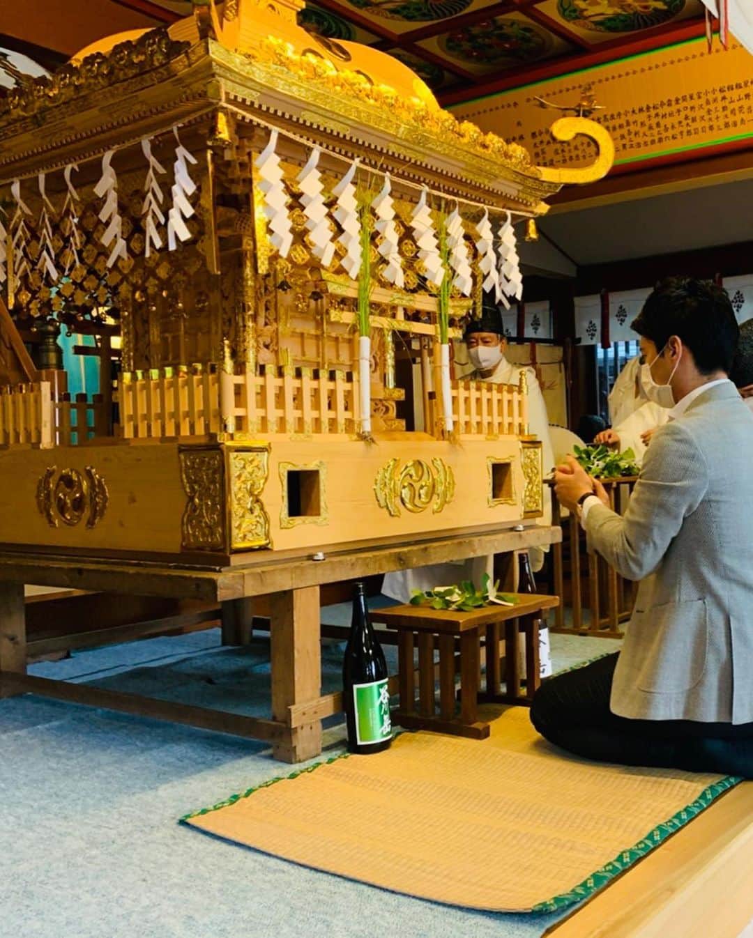 中曽根 康隆さんのインスタグラム写真 - (中曽根 康隆Instagram)「ポスター貼り直したり、引き続きご挨拶まわり。今年は残念ながら中止となった沼田まつりですが、須賀神社と榛名神社の神事に参加させて頂きました。」8月6日 16時47分 - yasutaka_nakasone
