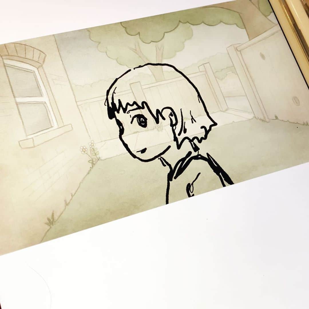 安倍吉俊のインスタグラム：「タマゴ( •~•)に突然「アニメ描いて」と言われたが突然描けんよ。頭と体が一緒に回っちゃってるよ。しかしiPad Pro便利だな」