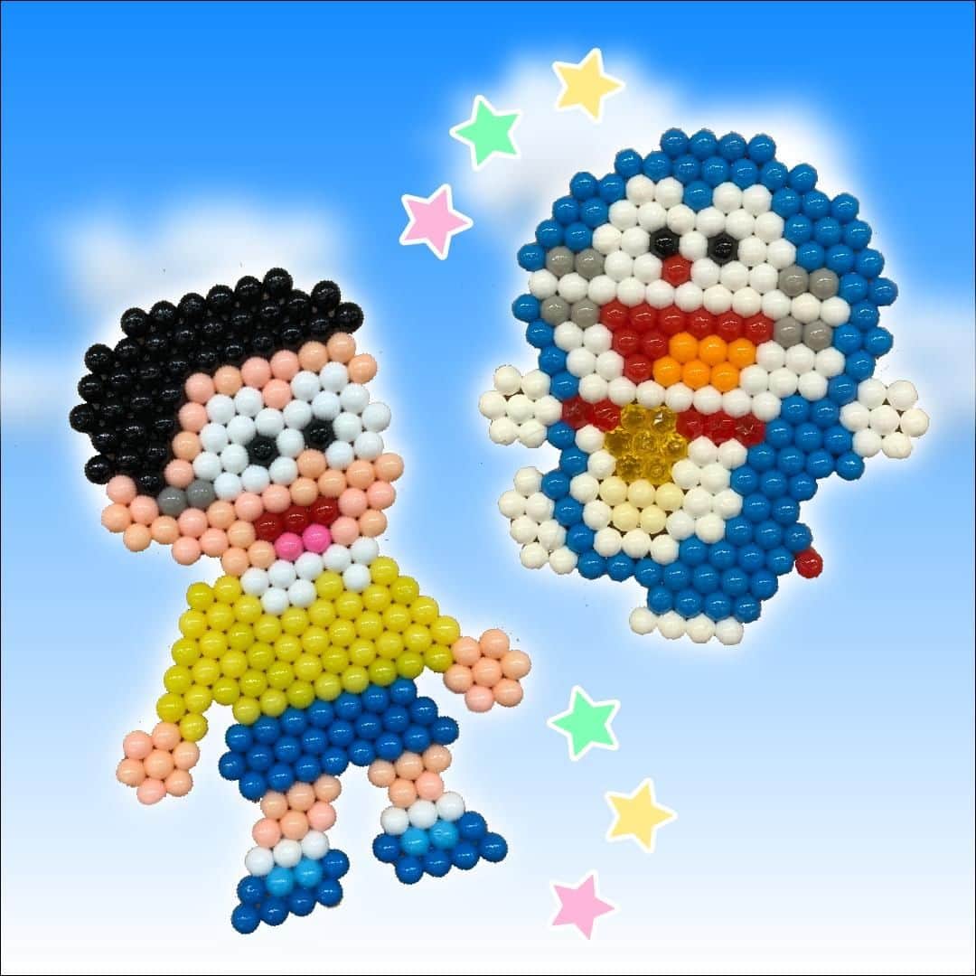 アクアビーズ公式さんのインスタグラム写真 アクアビーズ公式instagram あんなことできたらいいな アクアビーズでドラえもん のび太くんを作ってみました ひみつ道具で夢が叶ったらすてきですね こちらの作品は ドラえもん イラストシートセット で作る