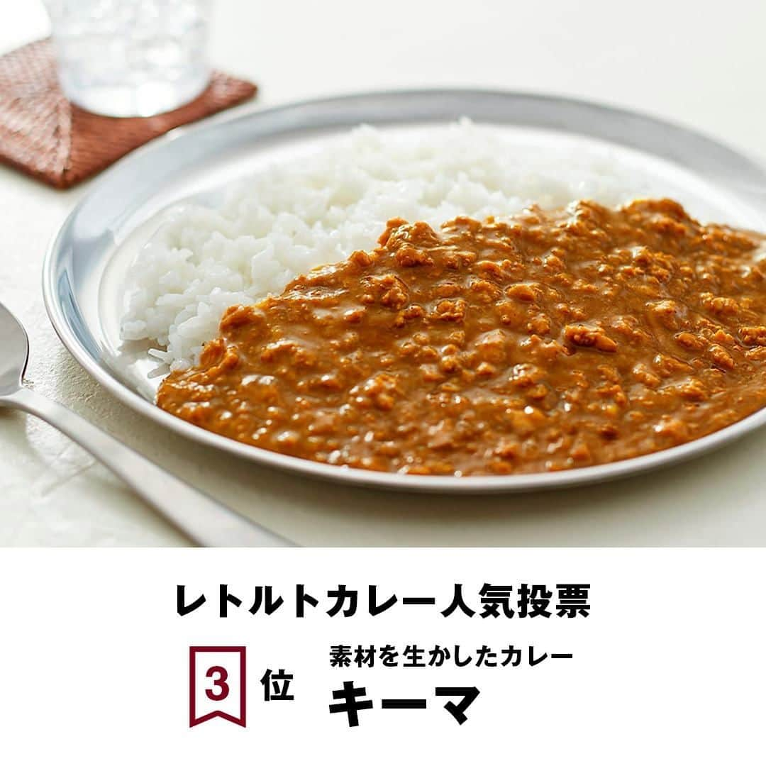 無印良品さんのインスタグラム写真 - (無印良品Instagram)「【結果発表】レトルトカレー人気投票 - レトルトカレー人気投票の結果を、全41位まで公開しました。 投票総数35,200票と、たくさんの投票、応援コメントをありがとうございました。 - 1位　素材を生かしたカレー　バターチキン 2位　素材を生かしたカレー　グリーン 3位　素材を生かしたカレー　キーマ 4位　素材を生かしたカレー　プラウンマサラ（海老のクリーミーカレー） 5位　素材を生かしたカレー　マッサマン - 結果発表の詳細は、無印良品のカレーキャンペーンサイトにてご確認ください。 - #無印良品 #MUJI #カレー #curry #無印良品のカレー #素材を生かしたカレー #レトルトカレー #人気投票」8月6日 17時01分 - muji_global