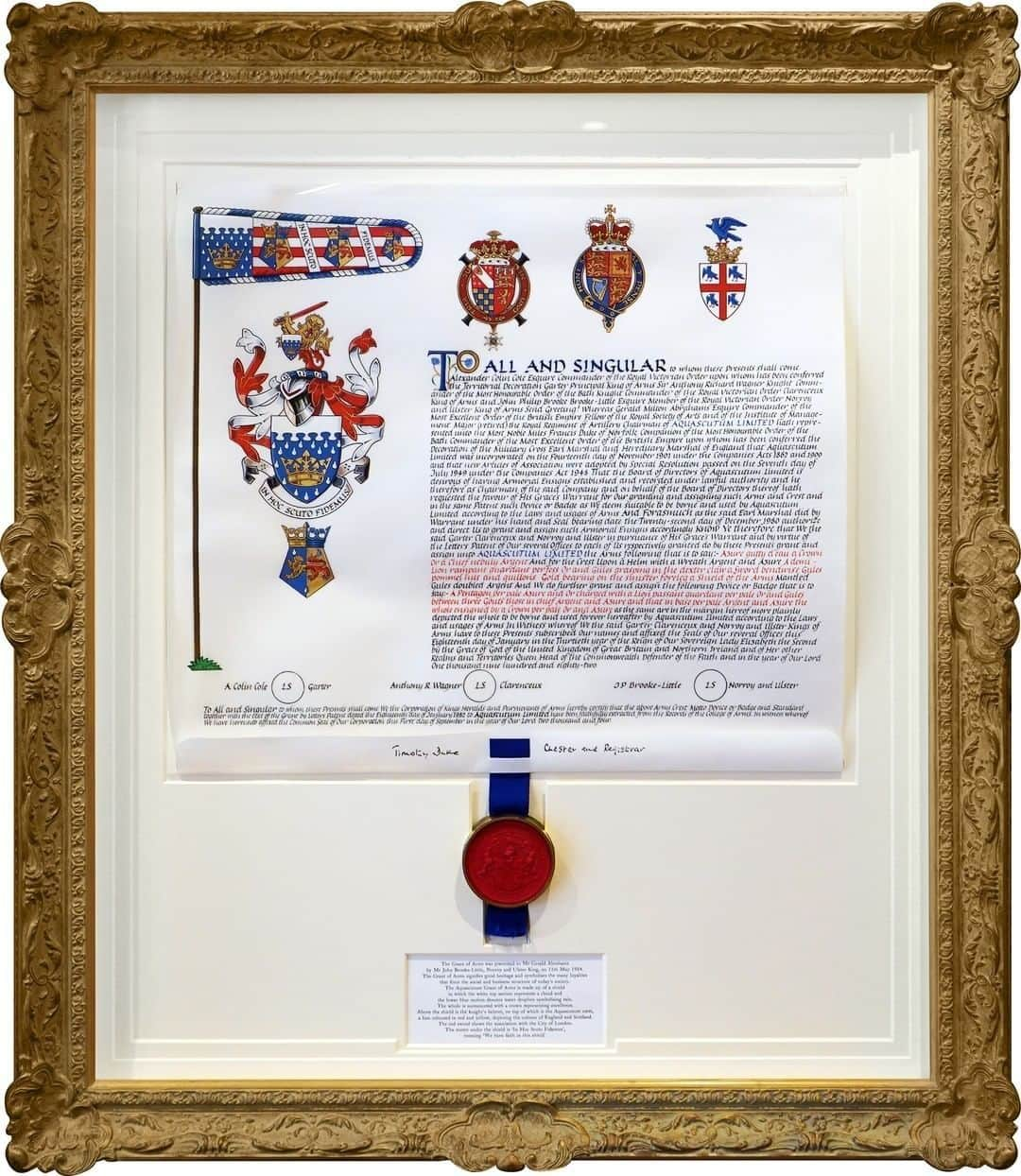 アクアスキュータムのインスタグラム：「#tbt In 1982 #Aquascutum was awarded its own grant of arms in recognition of the company’s reputation and long British heritage.」