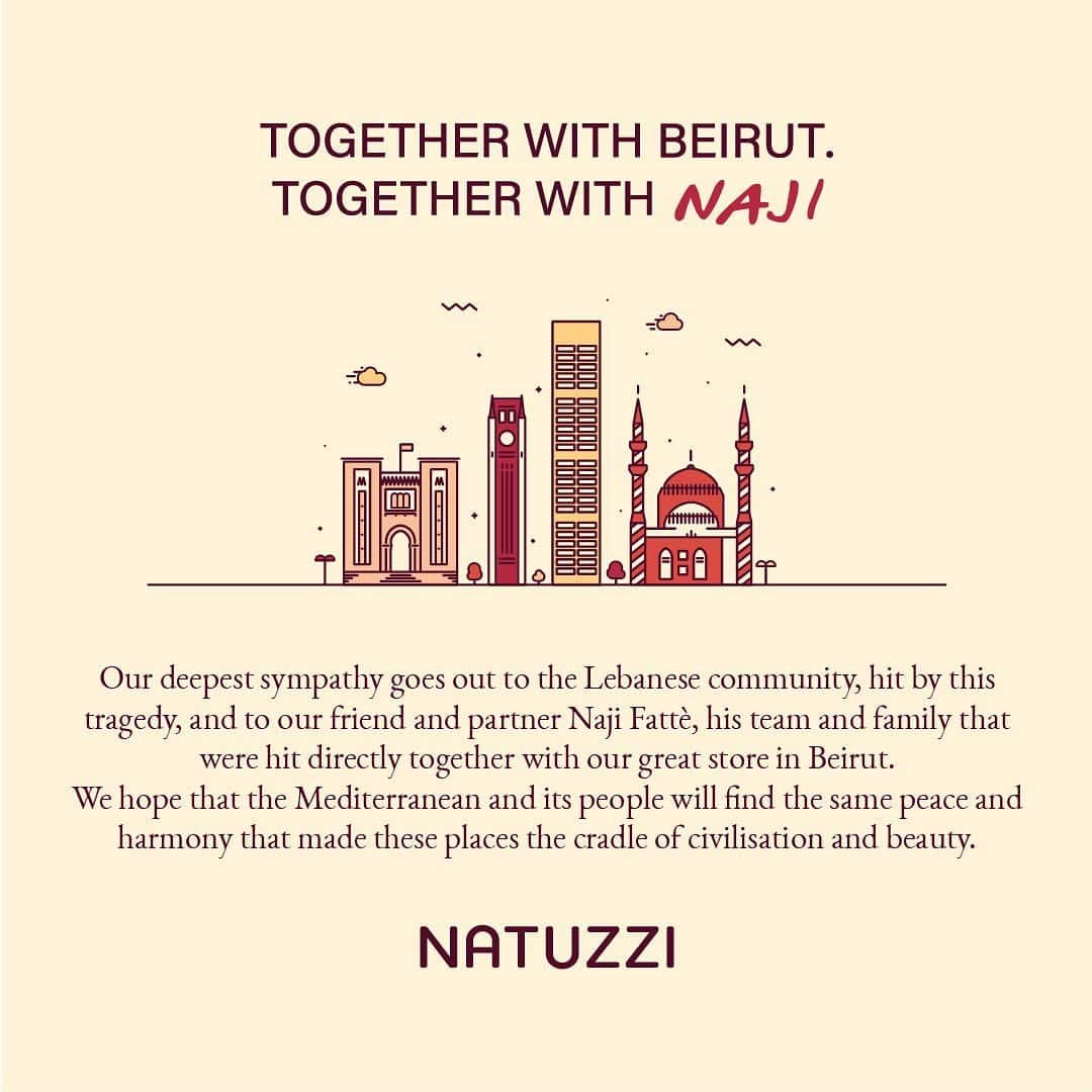 Natuzzi Officialさんのインスタグラム写真 - (Natuzzi OfficialInstagram)「Together with Beirut. Together with Naji. Give your contribution, link in bio. Each second matters, let us not forget.」8月6日 18時33分 - natuzzi