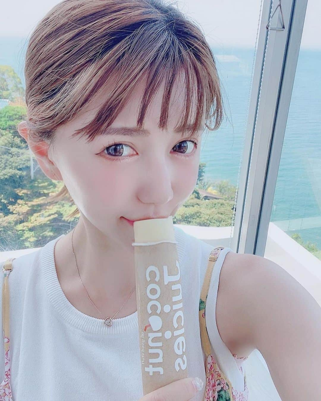 河西里音さんのインスタグラム写真 - (河西里音Instagram)「暑い日はシャーベットが 食べたくなる😋❤ ♡ ♡ ♡ #sherbet #hot #summer」8月6日 18時52分 - rion_kasai