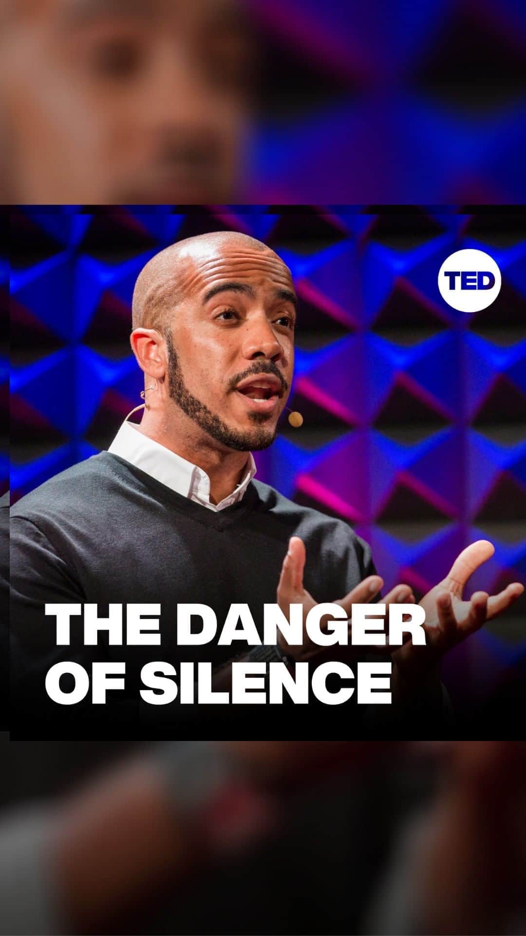 TED Talksのインスタグラム：「When was the last time you knew you should speak up — but didn't? In his TED Talk, @ClintSmithIII exposes how silence supports discrimination and violence. "We spend so much time listening to the things people are saying that we rarely pay attention to the things they don't," he says. "Silence is the residue of fear."」
