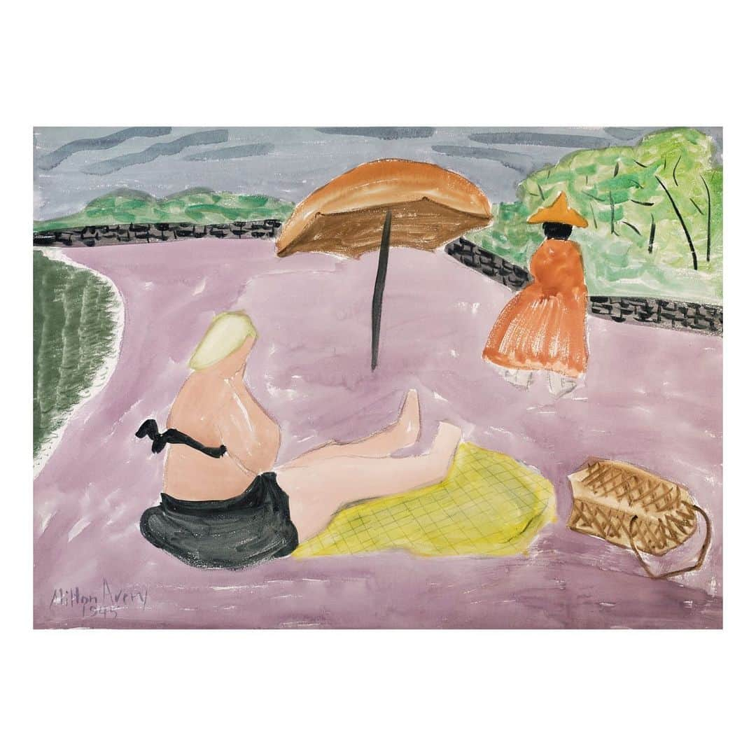 クリスティーズさんのインスタグラム写真 - (クリスティーズInstagram)「Fancy a beach day? 🏖⠀ .⠀ It's your last chance to bid on works in our American Art Online sale including Milton Avery's 'Lavender Beach', which likely depicts a stretch of sand outside of Gloucester, Massachusetts. ⠀ .⠀ The Avery family summered in various locations throughout New England, including Vermont, Cape Cod and Gloucester, where the artist found inspiration in the local landscapes.⠀ .⠀ Milton Avery (1885-1965), 'Lavender Beach', 1945. Estimate: $100,000-150,000.⠀ .⠀ #americanart #americanartist #miltonavery #gloucester #massachusetts #beach #beachscape #americanpainting #newengland」8月7日 4時39分 - christiesinc