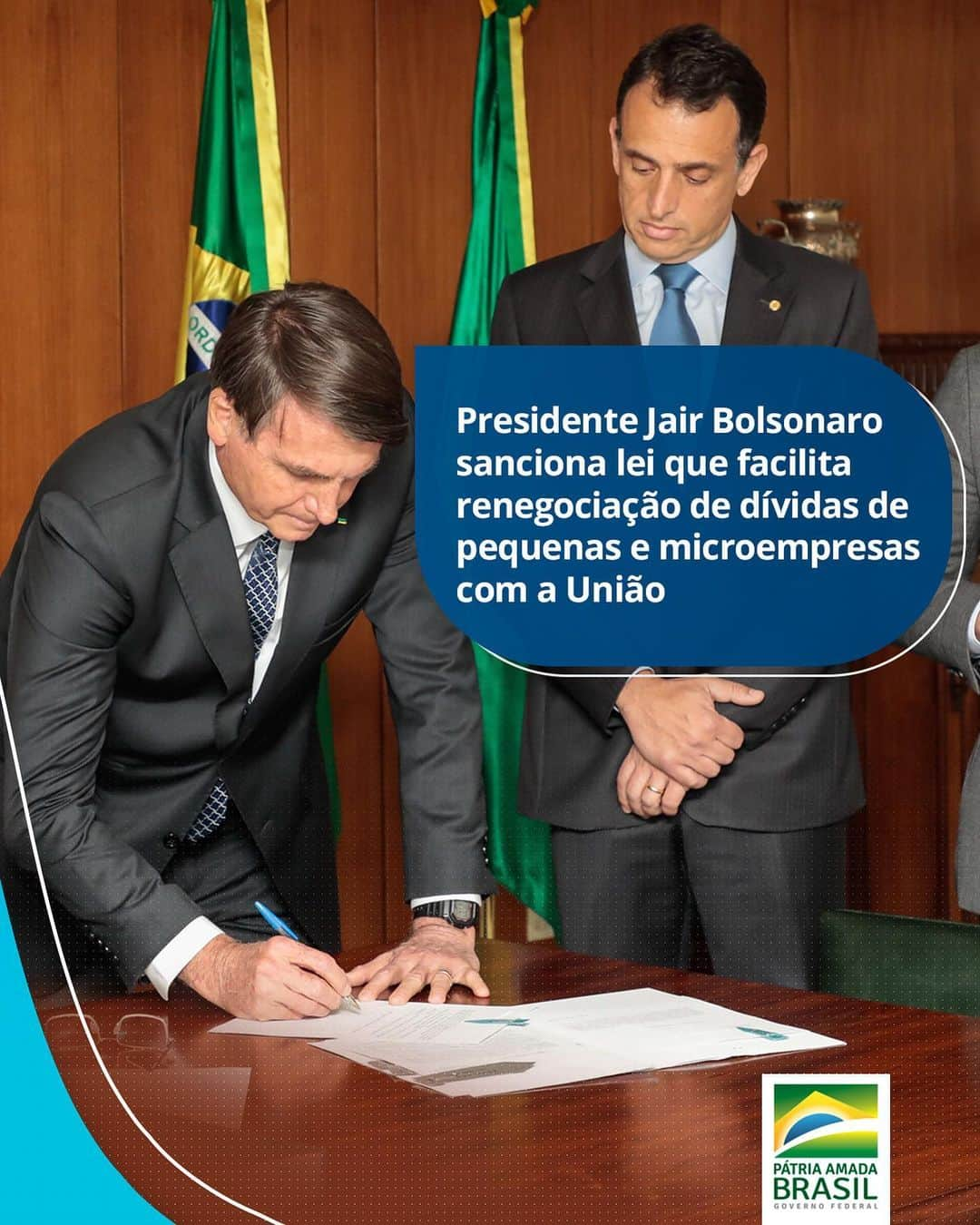 ジルマ・ルセフさんのインスタグラム写真 - (ジルマ・ルセフInstagram)「Para garantir a preservação de empregos durante a pandemia do #coronavírus, o Presidente Jair Bolsonaro sancionou o Projeto de Lei Complementar (PLP) 9/2020, que autoriza a extinção de créditos tributários devidos por pequenas e microempresas que fazem parte do Simples Nacional.  A iniciativa facilita a renegociação de dívidas dessas empresas com a União e prevê a prorrogação do prazo que pequenas e microempresas têm para se enquadrarem no Simples Nacional.」8月7日 5時46分 - presidenciadobrasil