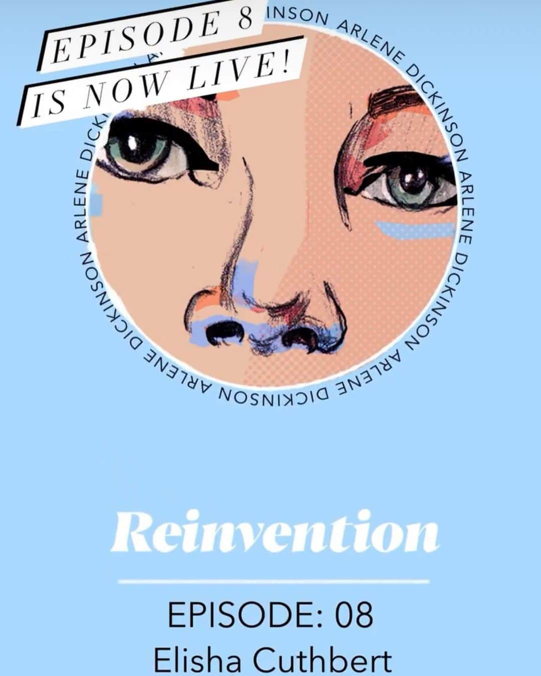 エリシャ・カスバートのインスタグラム：「Had a great chat with the very wise @arlenedickinson for her podcast reinvention. If you listened, let me know your thoughts.」