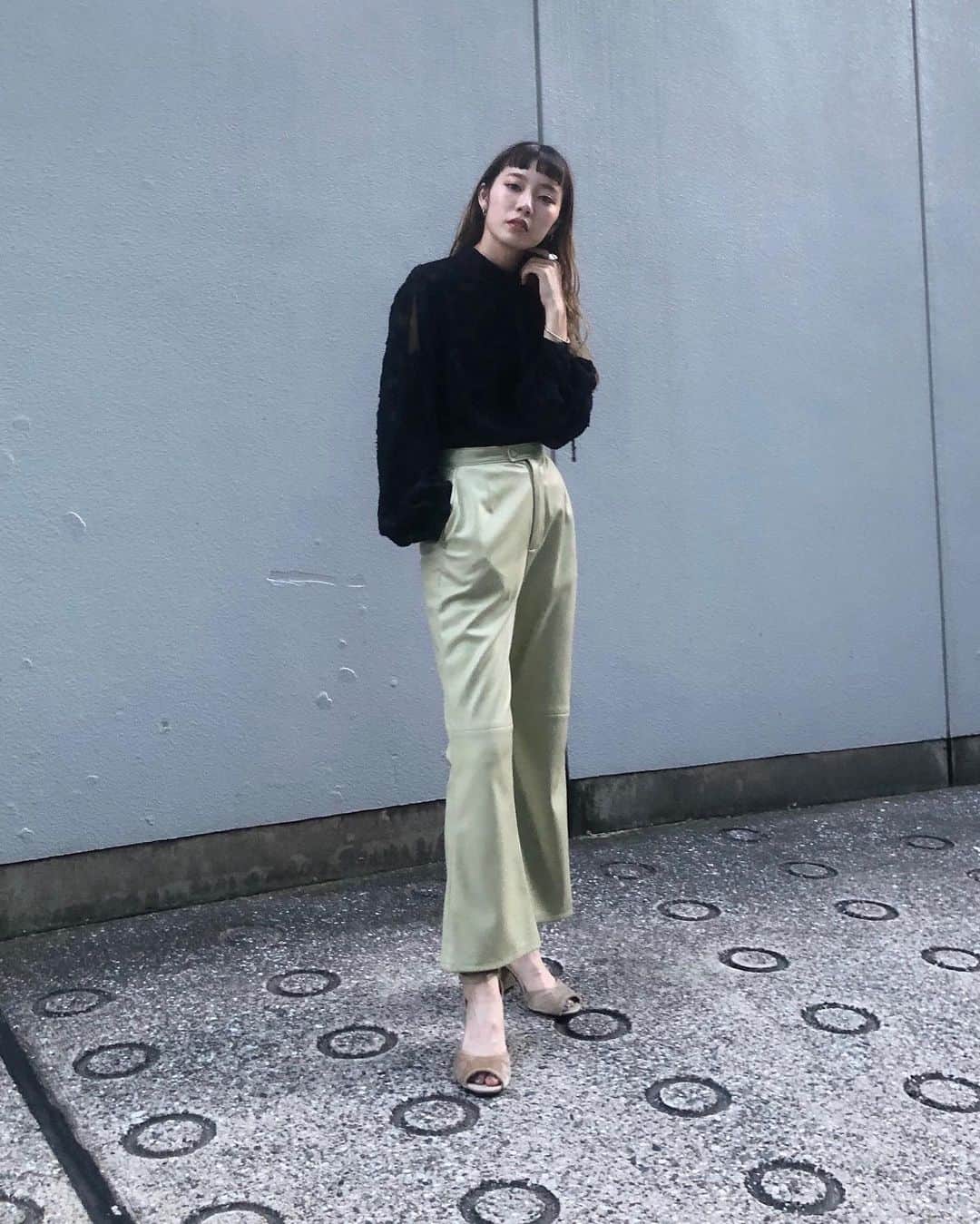 SLY OFFICIAL INFORMATIONさんのインスタグラム写真 - (SLY OFFICIAL INFORMATIONInstagram)「ㅤㅤㅤㅤㅤㅤㅤㅤㅤㅤㅤㅤㅤ #SLY_info @yoshimi_toide 【160cm】 ルミネエスト新宿スタッフ ——————————————————— ㅤㅤㅤㅤㅤㅤㅤㅤㅤㅤㅤㅤㅤ 8/14(FRI)SLY店舗入荷予定 ☑︎JACQUARD MOTTED TOPS (030DAH30-1770) BLK,D/YEL,L/BEG ¥7,000+tax ㅤㅤㅤㅤㅤㅤㅤㅤㅤㅤㅤㅤㅤ 8/7(FRI)SLY店舗入荷予定 ☑︎SKIN LEATHER TROUSERS (030DAM31-2760) L/MINT,BLK ¥8,000+tax ㅤㅤㅤㅤㅤㅤㅤㅤㅤㅤㅤㅤㅤ 店舗・WEBSTORE・ZOZOTOWNにて販売中 ☑︎PLAIN OPEN TOE SANDAL (030DAH55-1780) BLK,BEG ¥9,990+tax ——————————————————— #SLY  #SLY_fav」8月6日 21時45分 - sly_official_info