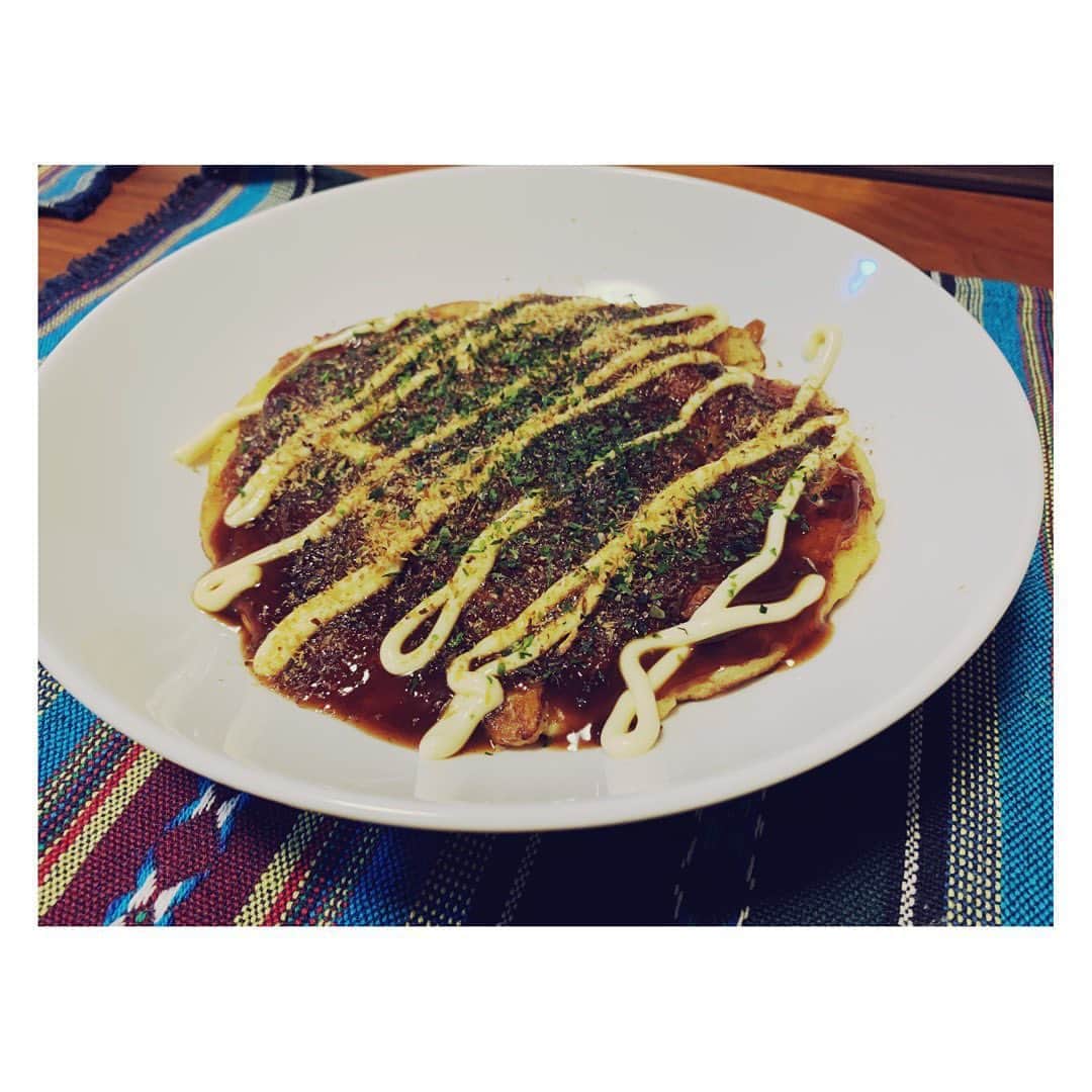長田成哉のインスタグラム：「「OKONOMI YAKI」  #個人的な自炊の記録」