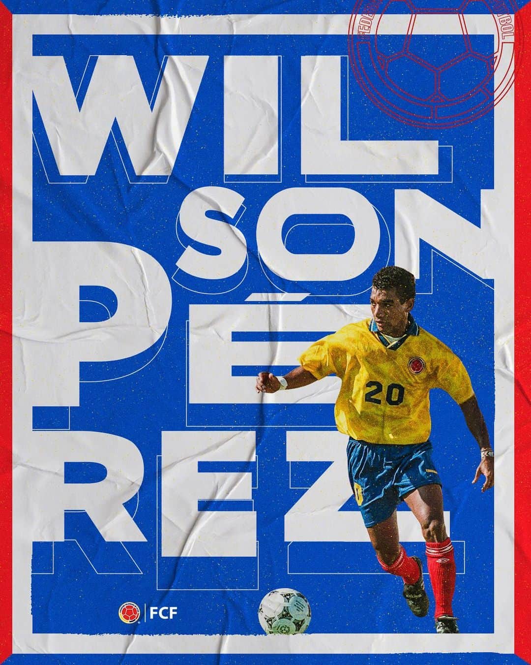 サッカー コロンビア代表チームのインスタグラム：「¡Feliz cumpleaños Mundialista 🌎!  Le queremos enviar un mensaje de felicitación a Wilson Pérez por su cumpleaños 5⃣3⃣, que sean muchos años más 🥳  ¡Un abrazo de gol! 🤗」