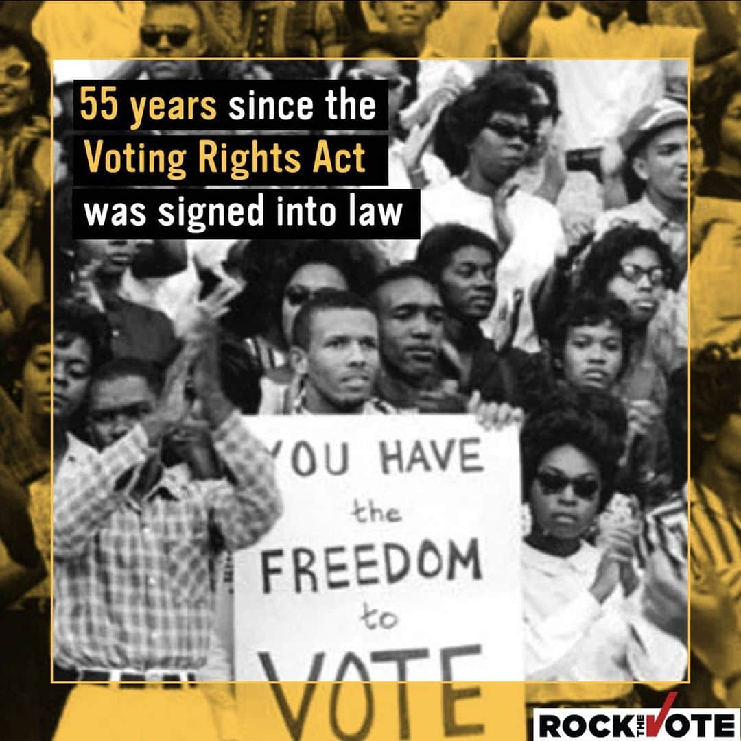 エイミー・シューマーさんのインスタグラム写真 - (エイミー・シューマーInstagram)「The 2016 Presidential Election was the first presidential election without the full protections of the VRA. The 2020 Presidential Election will be the second. With each election, voters lose power. #RestoreTheVRA @rockthevote Learn more: http://bit.ly/RTVVRA」8月6日 22時45分 - amyschumer