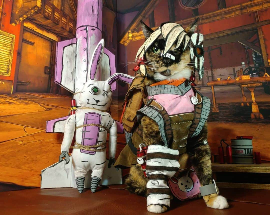 猫コスプレさんのインスタグラム写真 - (猫コスプレInstagram)「Anyone wanna come to a tea party? Gonna be so many crumpets!  #Borderlands #TinyTina  . . . . . . . . #Borderlands2 #borderlandsfanart #borderlandscosplay #tinytinacosplay #catcosplay #cosplay #cosplayer #cat #catcostume #catsinclothes #catsofinstagram #catstagram #petclothes #PetCostume #videogame #videogamecosplay #cellshading #awesome」8月6日 22時49分 - cat_cosplay