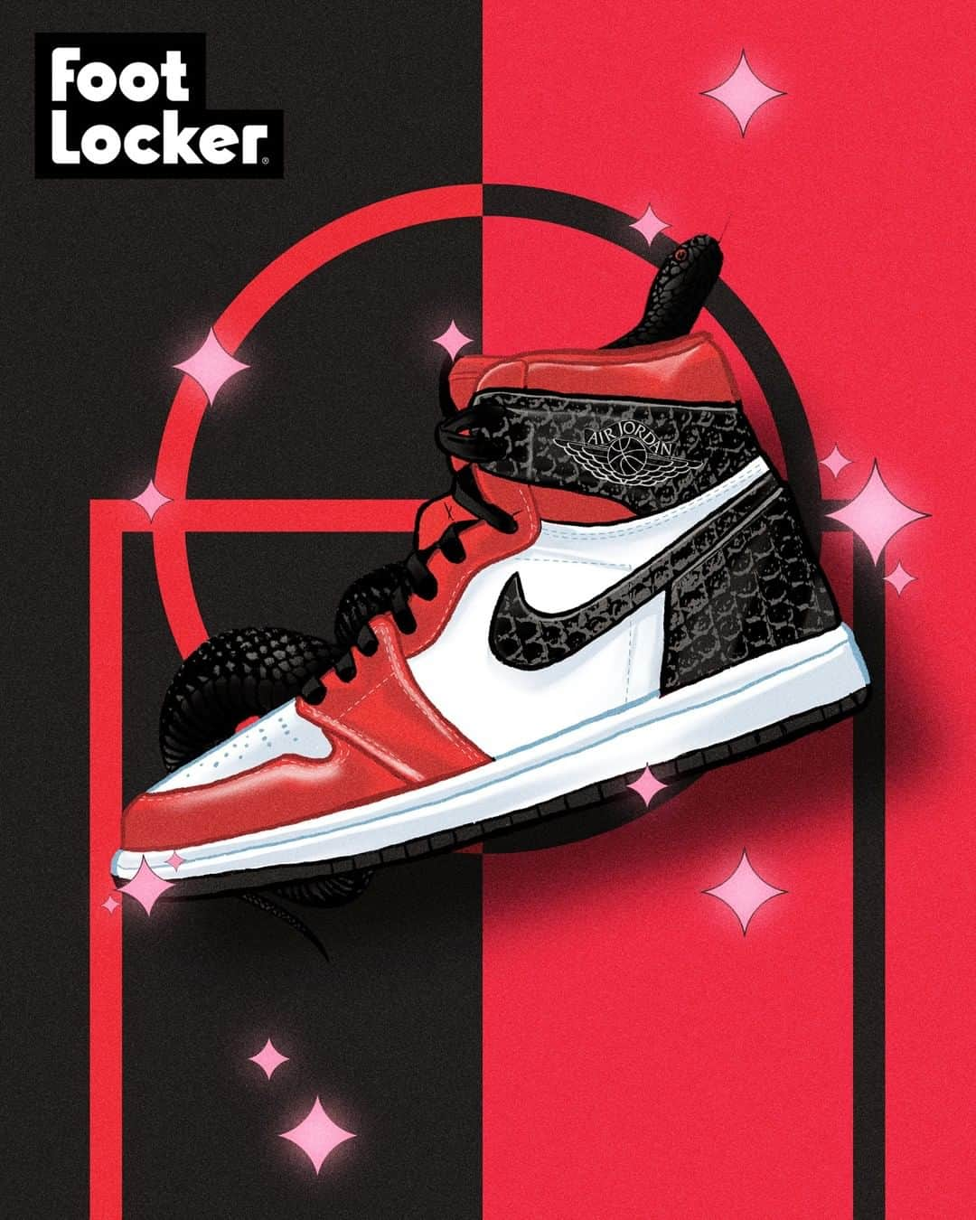 Foot Lockerさんのインスタグラム写真 - (Foot LockerInstagram)「The #jordan 1 'Satin Snake' is now available! Women's + Kids sizes」8月6日 23時00分 - footlocker