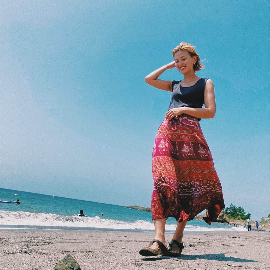 国枝洋子のインスタグラム：「今日はたくさんデトックスした１日でした🌿 楽しかったな〜♡ やっぱり海も山も大好き☺️  #葉山 #海」