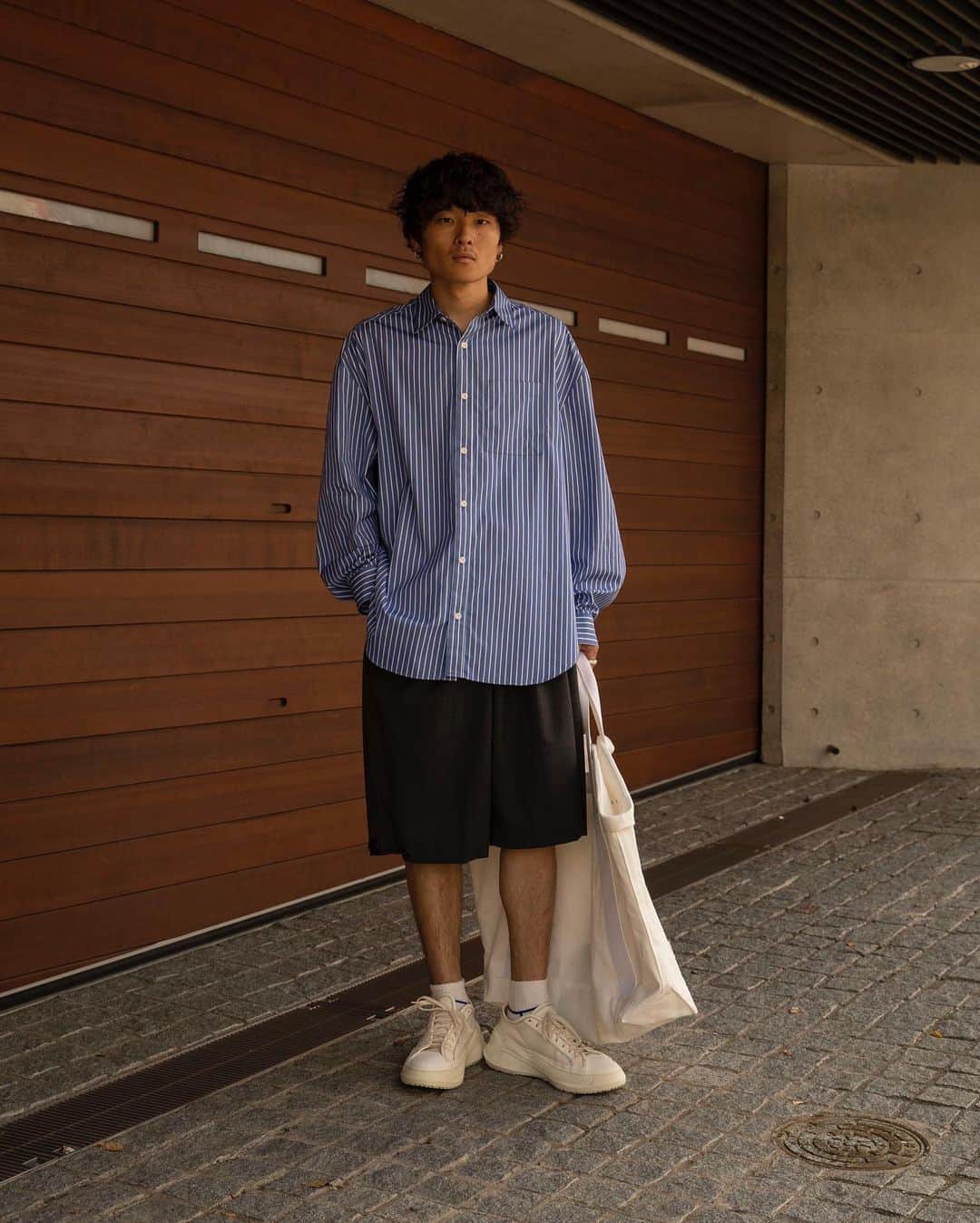 Ryoさんのインスタグラム写真 - (RyoInstagram)「ㅤㅤㅤㅤㅤㅤㅤㅤㅤㅤㅤㅤㅤ  8/8よりNEWoMANの @edifice.la.boucleにて @rams___official のpopupstoreが開催されます！ お時間ある方は是非、覗いてみてください☺️ ㅤㅤㅤㅤㅤㅤㅤㅤㅤㅤㅤㅤㅤ shirt:#ryotakashima pants:#rams shoes:#oamc bag:#well」8月6日 23時38分 - ryo__takashima