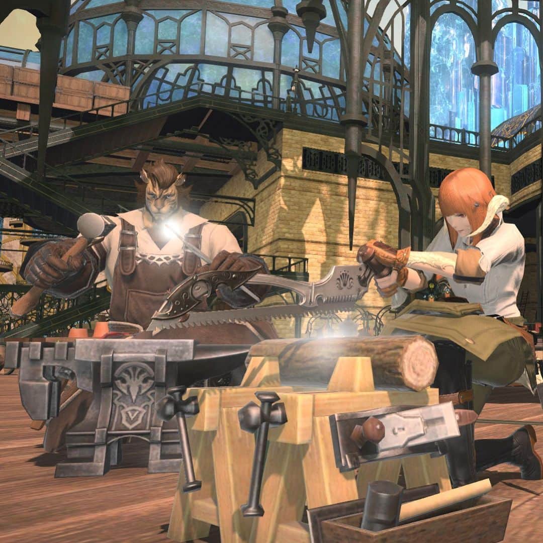 FINAL FANTASY XIVさんのインスタグラム写真 - (FINAL FANTASY XIVInstagram)「Only 5️⃣ more days to go until #FFXIV Patch 5.3! Get your crafting tools ready for 🙋‍♀️ new Tribe Quests, ⚒ Trial Synthesis, and more! #FF14」8月7日 0時45分 - ffxiv