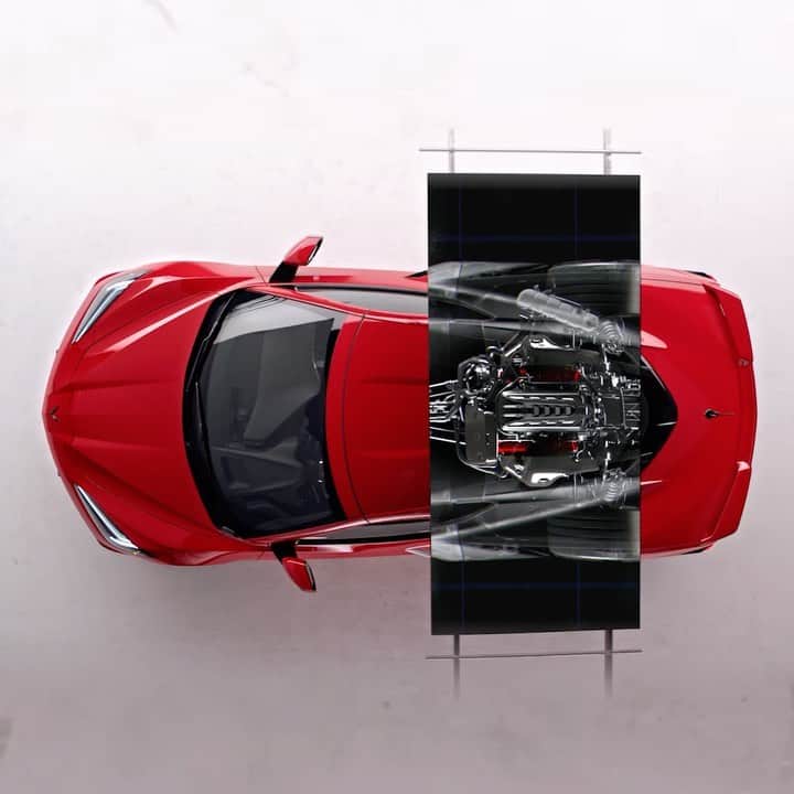 Corvetteのインスタグラム：「The next chapter in this exhilarating story starts in the middle. #Corvette #Vette #Stingray #C8」