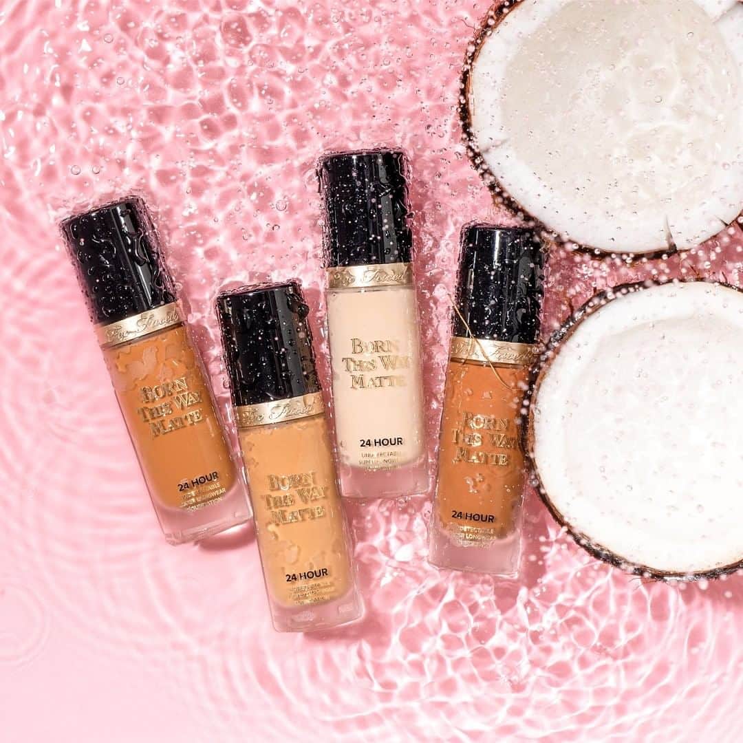 Too Facedさんのインスタグラム写真 - (Too FacedInstagram)「Throw a 🥥 below if you're coconuts for our NEW 24-Hour Born This Way Matte Foundation! Like our entire Born This Way Collection, this "life-proof" foundation is infused with coconut water, alpine rose, and hyaluronic acid. 💖 Tap to shop! @sephora #tfbornthisway #toofaced」8月7日 3時10分 - toofaced