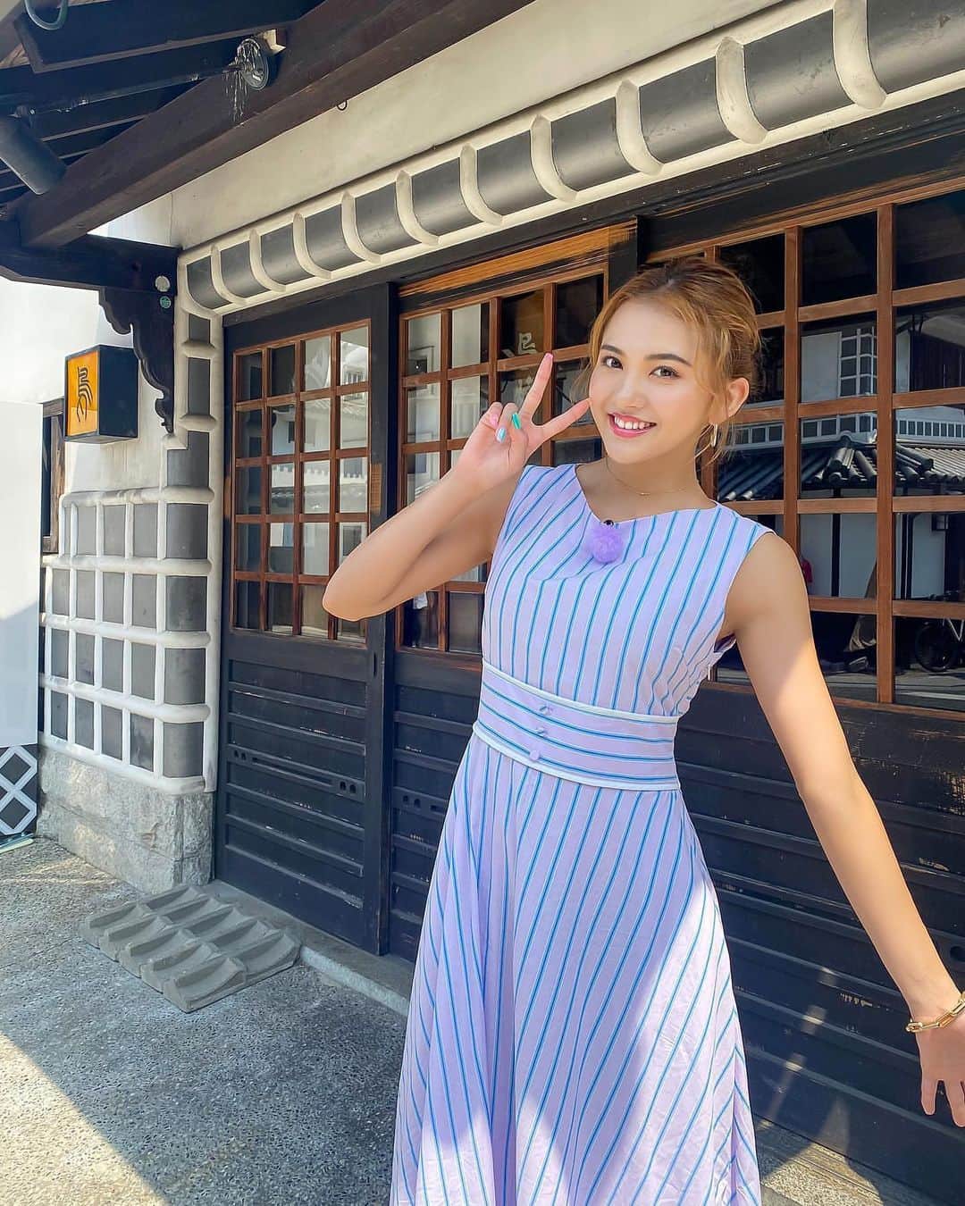 CYBERJAPAN Staffのインスタグラム：「#repost @cjd_karen  今日は OHK岡山放送📺 『金バク!』のロケで岡山・美観地区を街ブラ🥰🌈 食べて 食べて 動いて ただただ楽しかったぁ😂💖 放送は９月なのでまた書きます😻🙏 ・ #ohk #金バク #収録 #美観地区」