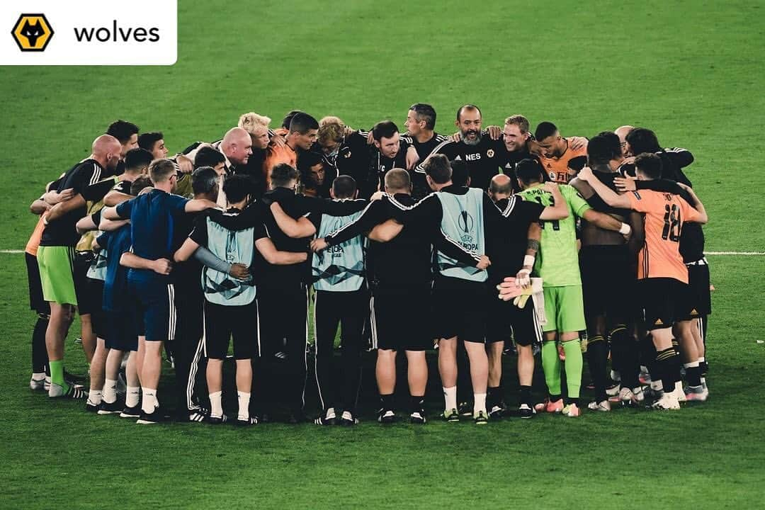 プレミアリーグさんのインスタグラム写真 - (プレミアリーグInstagram)「How far will Wolves go in the UEL?  #repost • @wolves   EUROPA LEAGUE QUARTER FINALISTS! 🇩🇪」8月7日 6時22分 - premierleague