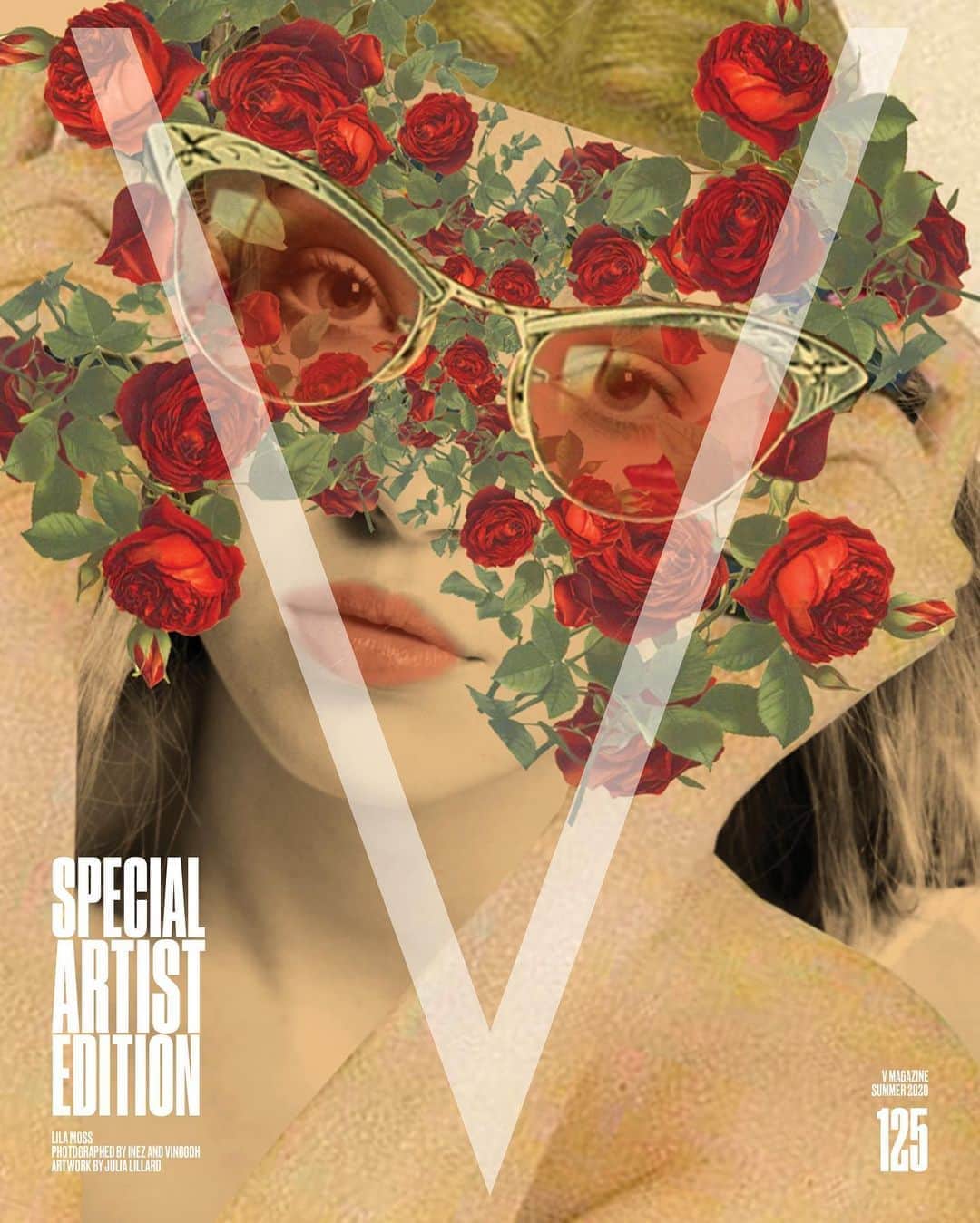 V Magazineさんのインスタグラム写真 - (V MagazineInstagram)「The next generation of supermodels gets remixed! ✨ The final model in our lineup is @lilamoss! Lila is reimagined into a modern-day Victorian collage by artist @julialillardart. Selected by photography duo @inezandvinoodh and @doubledutchcash—the new cash gifting platform with artist-curated digital cards and seamless money transfer, the Oklahoma based artist captures the classic English charm that Lila embodies with a surreal digital collage! ♥️  In addition, this special edition issue has been laminated with an anti-bacterial coating, a first in fashion magazine history! Head to the link in bio to order the limited edition box-set! — Photography by @inezandvinoodh Artwork by @julialillardart Model: @lilamoss (@katemossagency) — Sign-up at doubledutch.cash to join the waitlist and qualify for early access to the new app!」8月7日 9時39分 - vmagazine