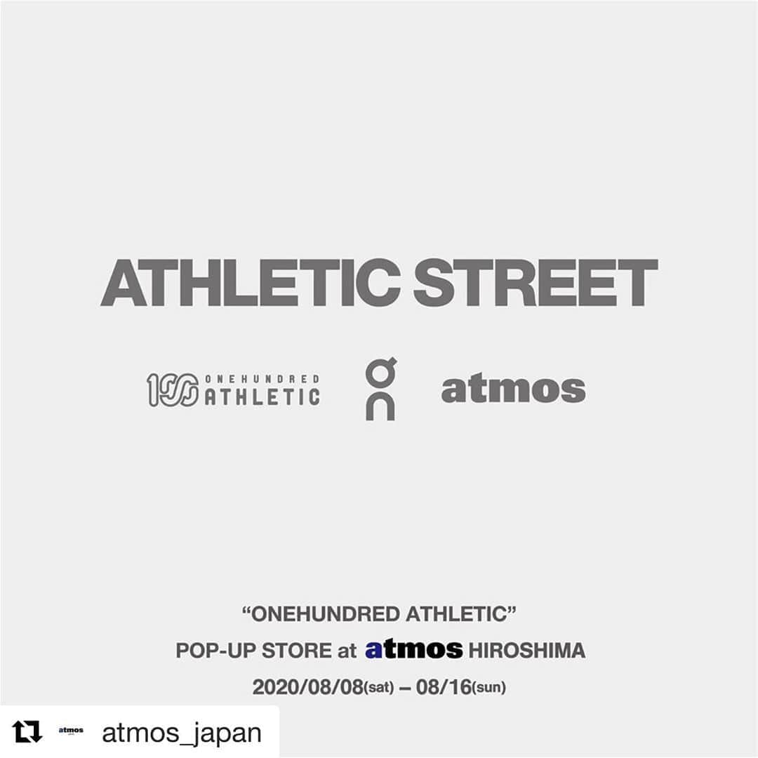 宇野薫のインスタグラム：「明日からスタートです！！  今回 atmos HIROSHIMAでの店頭接客はコロナウィルス感染拡大防止の為、残念ながら断念いたしましたが、 是非100Aのアイテムを手に取ってご覧いただければ幸いです。 落ち着いたら、改めて広島の皆さまに会いに伺いたいと思っています。よろしくお願いいたします。  宇野薫  #Repost @atmos_japan with @get_repost ・・・ . ONEHUNDRED ATHLETIC﻿ POP-UP STORE﻿ at atmos HIROSHIMA ﻿. atmos HIROSHIMAにて100Aポップアップストアを開催します。 ﻿100Aの新作をはじめ、店舗限定色のTシャツも登場。 是非この期間に"atmos HIROSHIMA"にお越し下さい。﻿ ﻿. 期間：2020年8月8日（土）〜16日（日）﻿ 場所：atmos HIROSHIMA 住所：〒730-0034 広島県広島市中区新天地4-8﻿ ﻿. @atmos_tokyo﻿ @on.japan @caoluno @onehundred_athletic . #atmos #onehundred_athletic #atmoshiroshima  #アトモス #sneakers #sneakershop #sneakerstore #footwear」