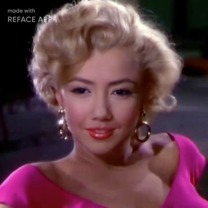一木エリカのインスタグラム：「Erilyn Monroe 💋 私の顔で憧れてやまないモンローにw  金髪ブロンドにしてみたいけど、勇気がなくて今にいたる。。  #marilynmonroe #marilynmonroe💋 #Iwannabeloved #iwannabelovedbyyou #erilynmonroe」
