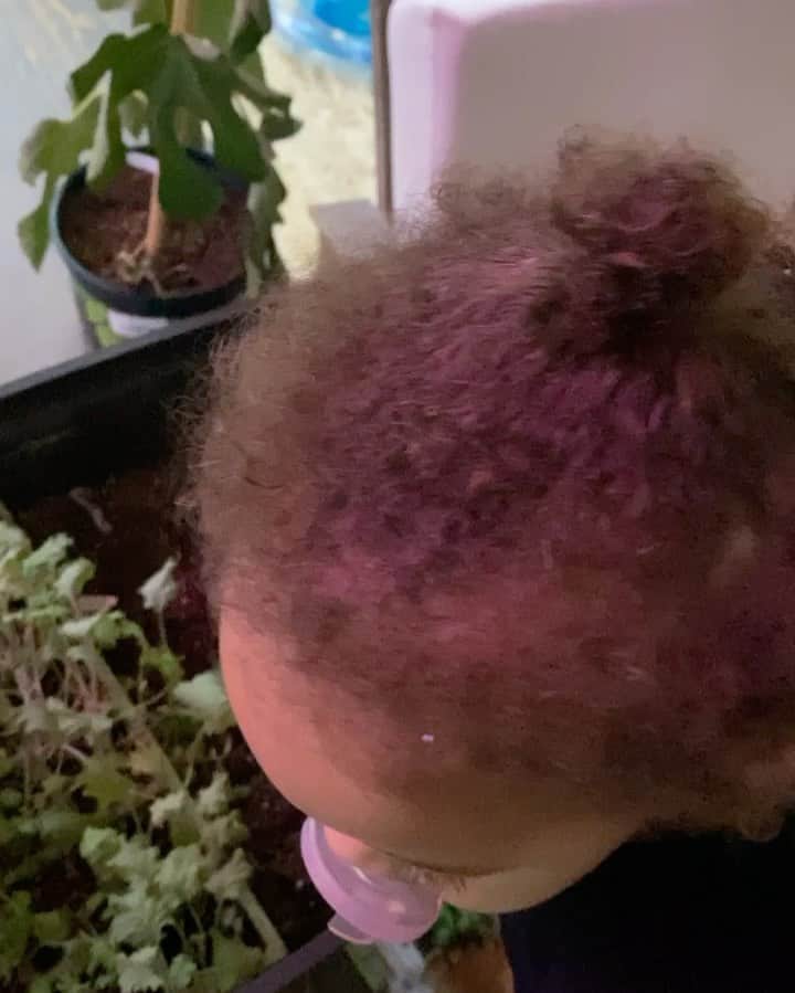 カルロス・ブーザーのインスタグラム：「Teaching Bloom To Plant Her Seeds... Water Them.. And Watch ‘Em Grow!!!! #HOLDAT 🌱」
