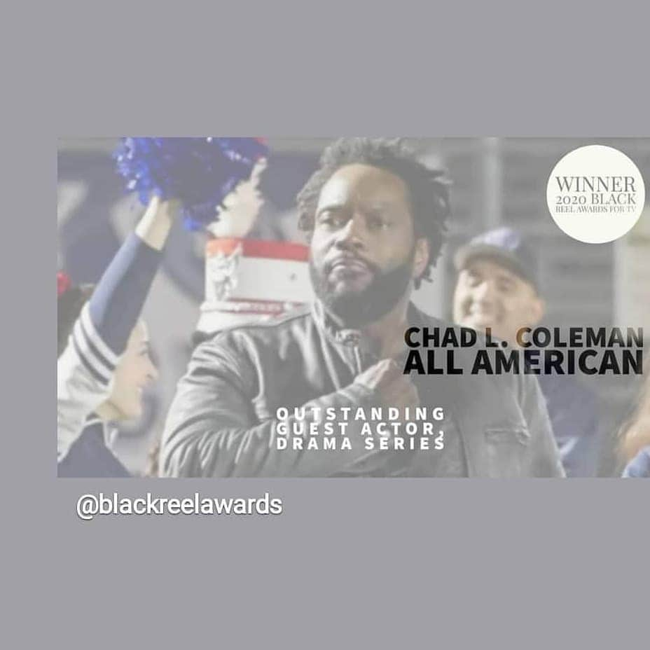 チャド・コールマンさんのインスタグラム写真 - (チャド・コールマンInstagram)「Thank you! @blackreelawards @cwallamerican #allamericanseason2」8月7日 13時12分 - chadlcoleman