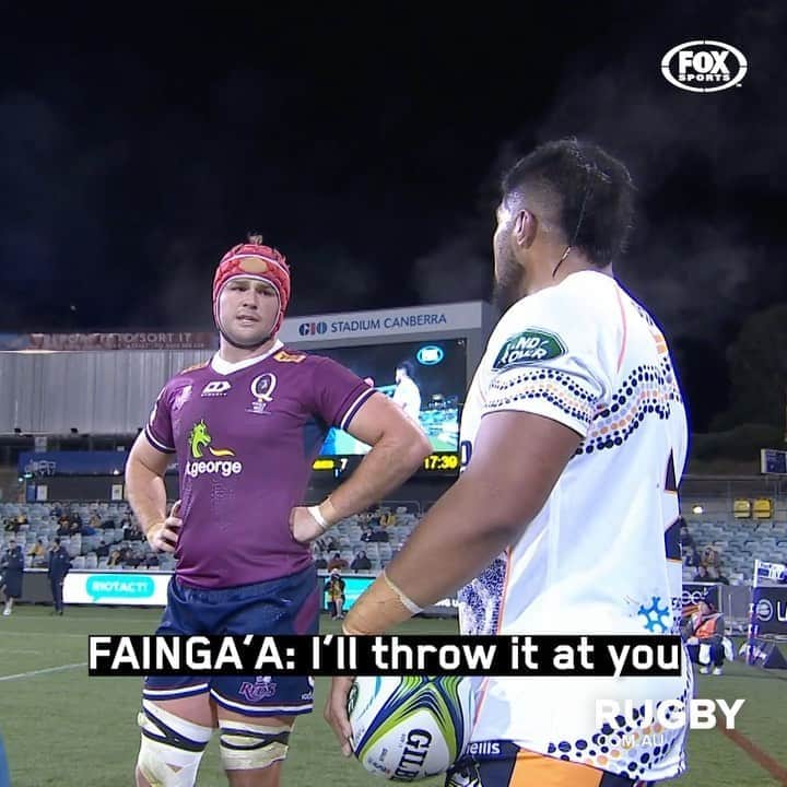 のインスタグラム：「🤯 @harrysalakaialotowilson is a mind reader. #SuperRugbyAU  #WARvRED 🎫 @ticketekaustralia 🗓 Sat 8th Aug, 7:15pm 📺 @foxtel & @kayosports」