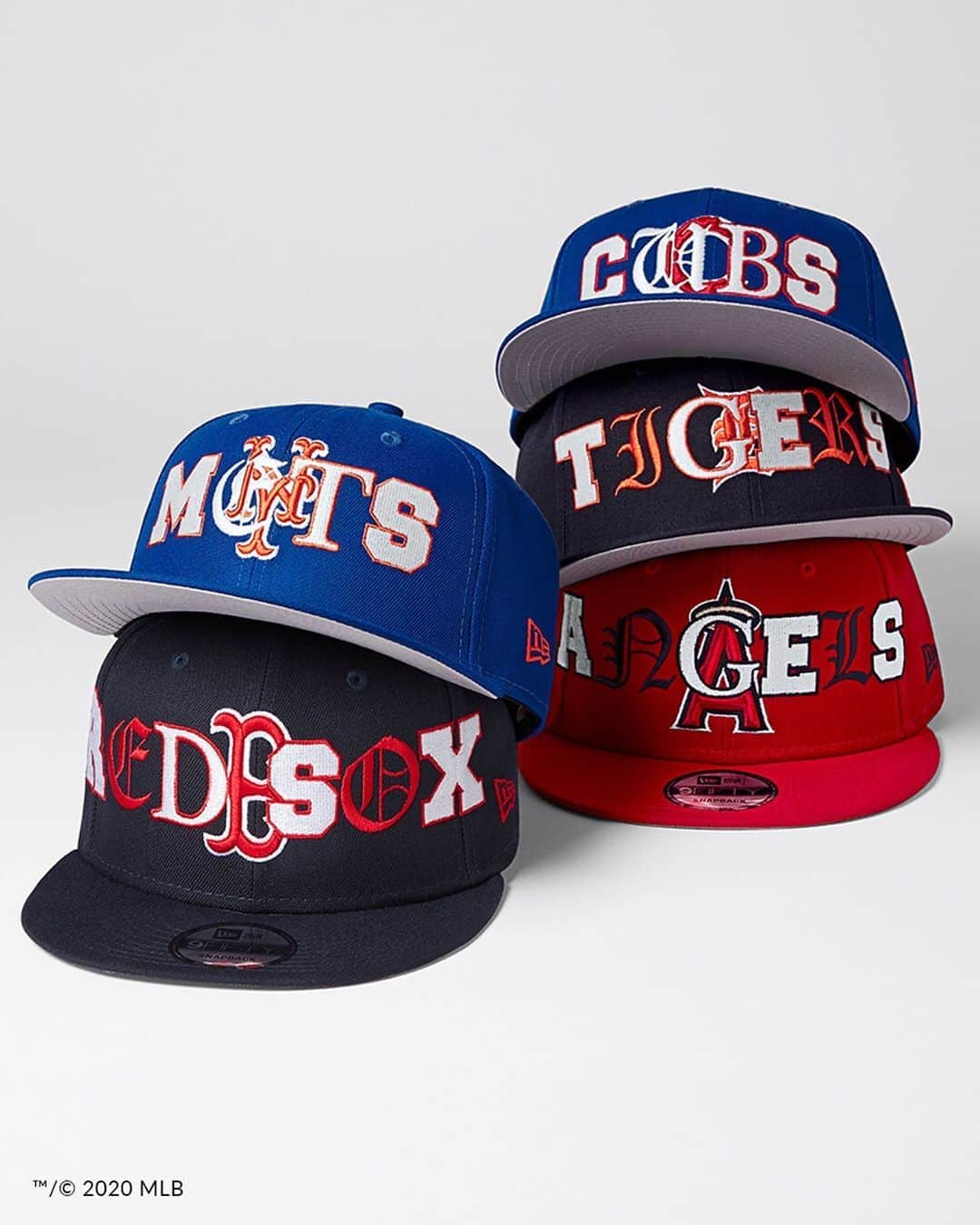 ニューエラ・キャップのインスタグラム：「The MLB Mixed Font 9FIFTY features a variety of front panel font treatments and gray bottom brims to showcase your fandom in more ways than one. Select team available now at neweracap.com . Link in bio」