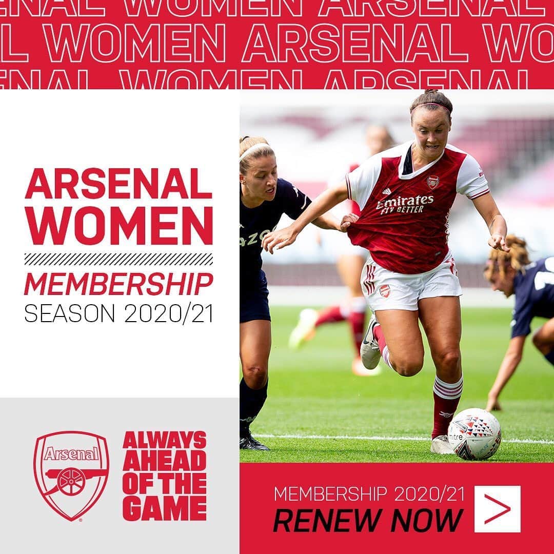Arsenal Ladiesさんのインスタグラム写真 - (Arsenal LadiesInstagram)「Our 2020/21 Membership renewals have now opened! 😍 Click the link in our bio to grab yours ✅」8月7日 23時54分 - arsenalwfc