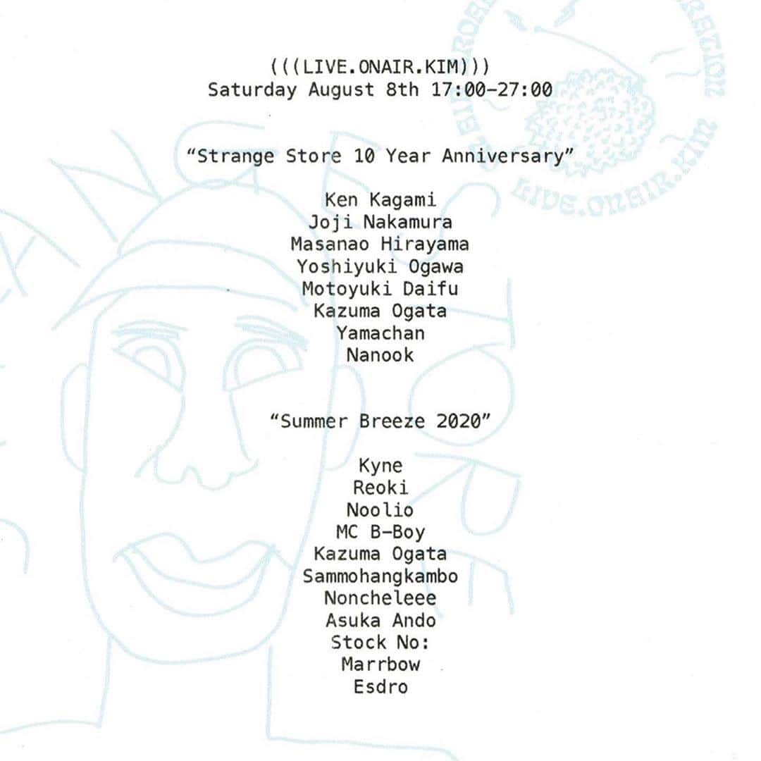 KEN KAGAMIさんのインスタグラム写真 - (KEN KAGAMIInstagram)「#Repost @onair_intl with @make_repost ・・・ (((LIVE.ONAIR.KIM))) Saturday August 8th 17:00-27:00  @onair_intl がストレンジストア10周年記念のラジオを 収録してくれました。 僕の選曲した音楽も流れます。 夜のお供に是非お聴きください。 仲良しチームで色々お話しさせて頂きました。 皆様どうもありがとうございました。」8月7日 17時19分 - kenkagami