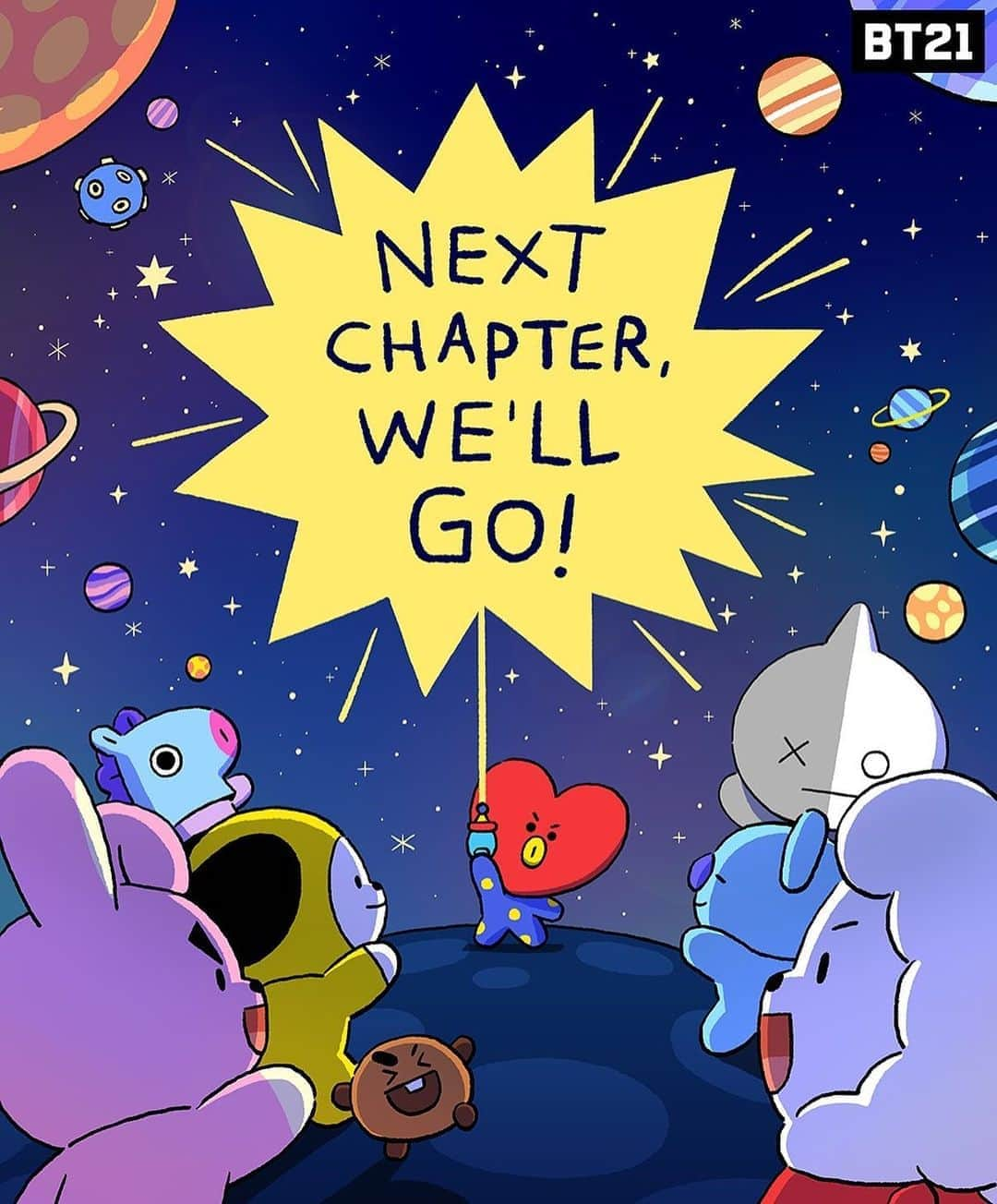 BT21 Stars of tomorrow, UNIVERSTAR!さんのインスタグラム写真 - (BT21 Stars of tomorrow, UNIVERSTAR!Instagram)「#UNISTARS, R U ready ? ✨ ⠀ #StayTuned #Next #Adventure #BT21_UNIVERSE #Season3 #EndOfSeason #BT21」8月7日 18時01分 - bt21_official