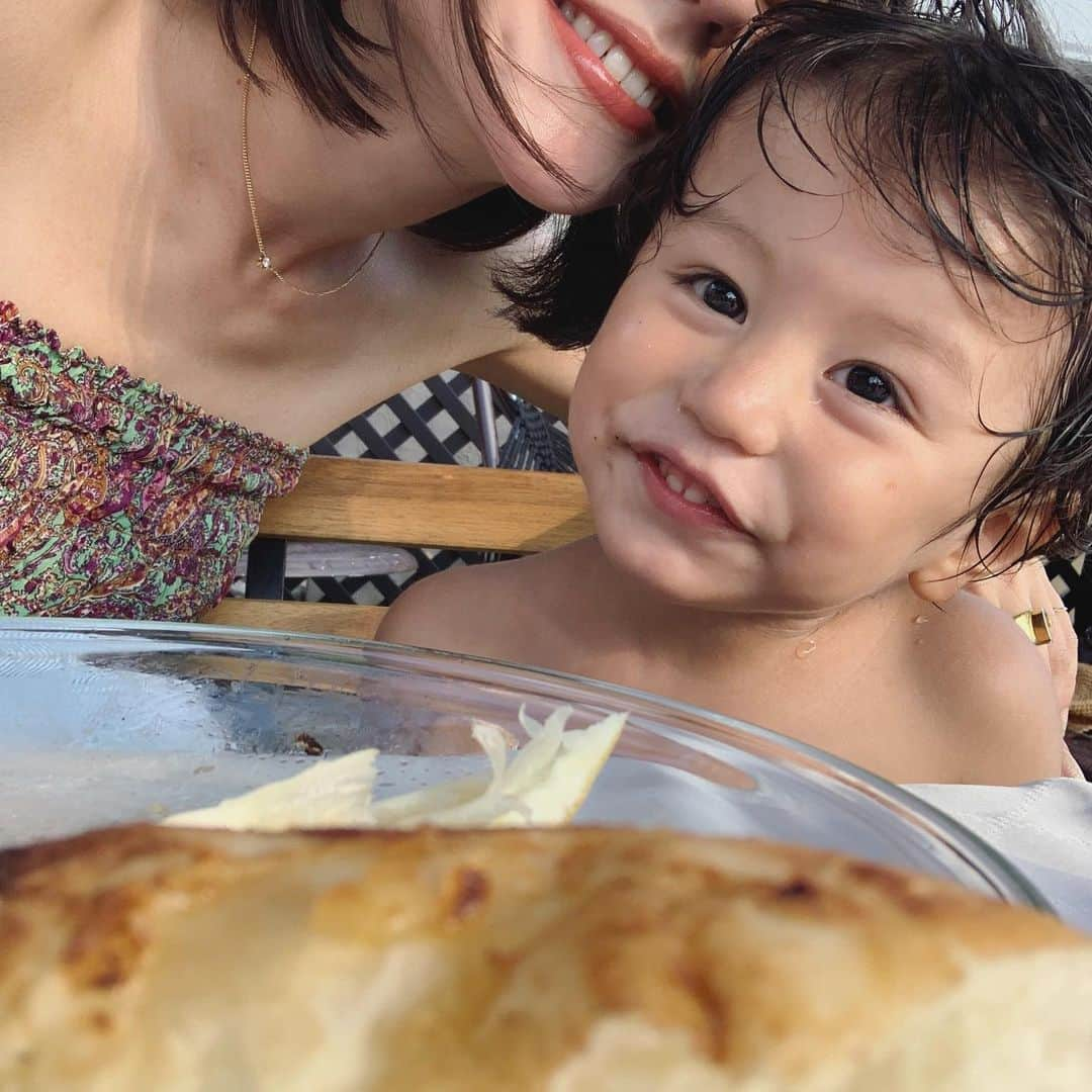 ジェイミー夏樹さんのインスタグラム写真 - (ジェイミー夏樹Instagram)「🍉🐠🌴☀️  むっちゃんと連写自撮りしてるところ撮られてた笑 ・ ・ ・ ・ ・ ・#shooting #ootd #tokyomodel #fashionmodel #model 　#mylove  #男の子のママ #おとこのこママ #子育てママ #こそだてぐらむ #クォーターキッズ #ママリ#コドモノ」8月7日 18時37分 - jaimie__official